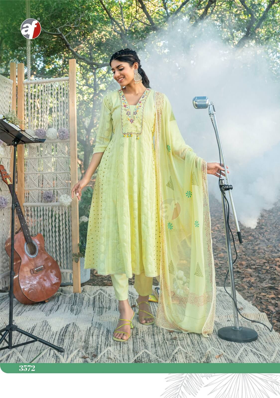 Anju Fabrics Rhythm Anarkali Suits Catalog collection 1