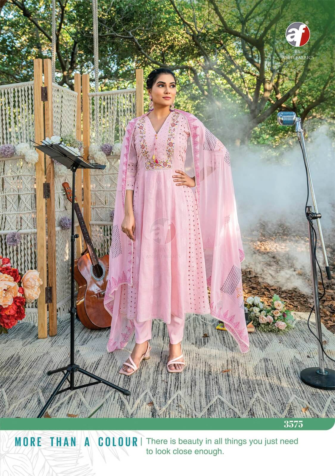 Anju Fabrics Rhythm Anarkali Suits Catalog collection 5