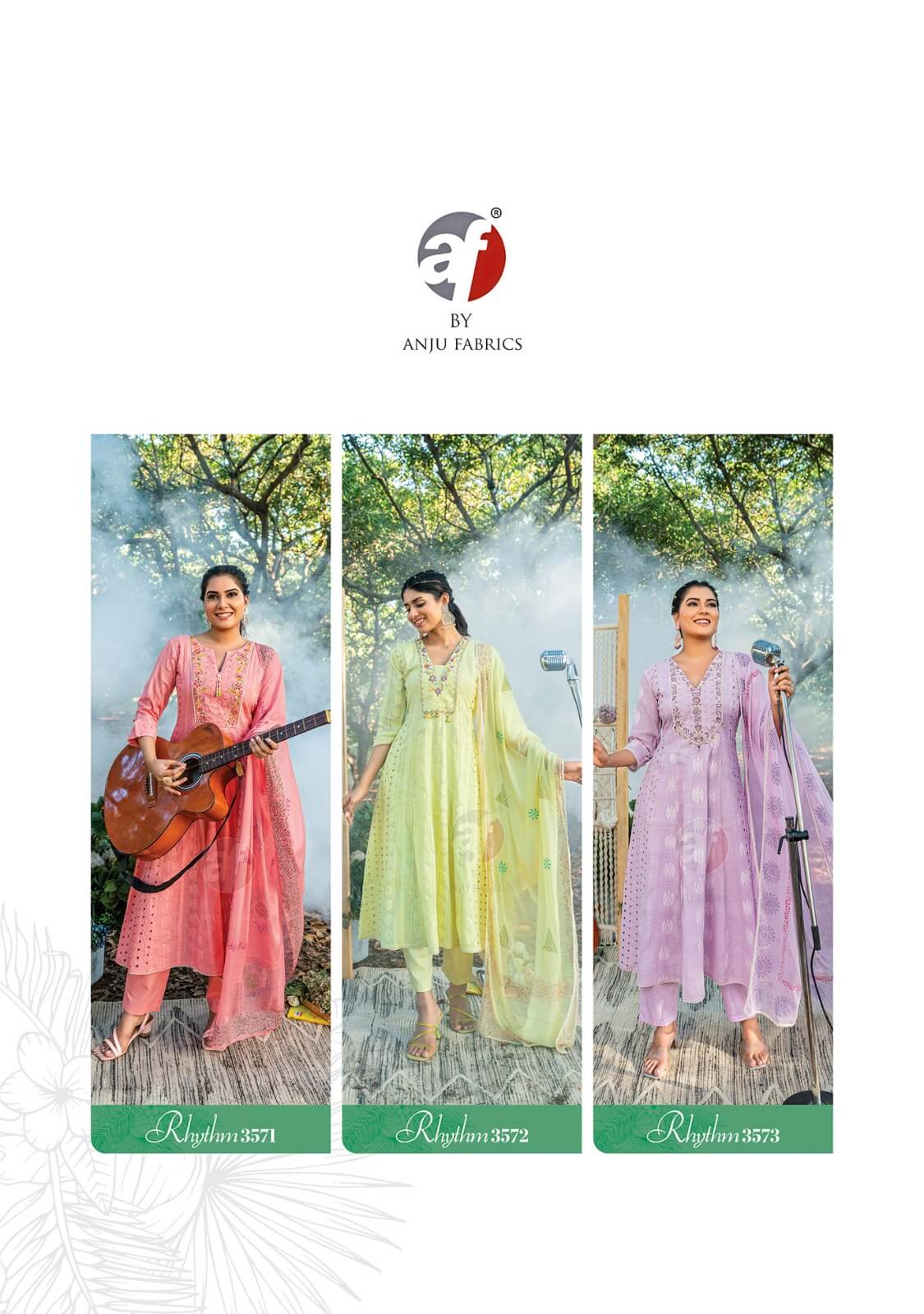 Anju Fabrics Rhythm Anarkali Suits Catalog collection 2