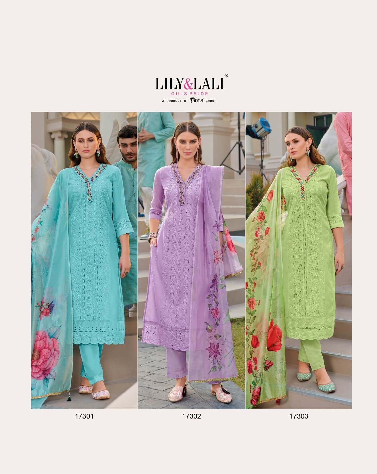 Lily And Lali Rozan Printed Salwar Kameez Catalog collection 1