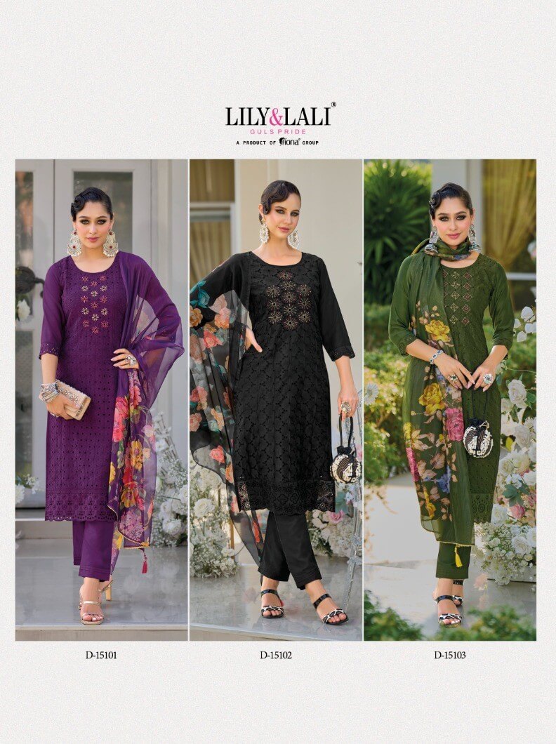 Lily And Lali Karachi Designer Wedding Party Salwar Suits collection 8