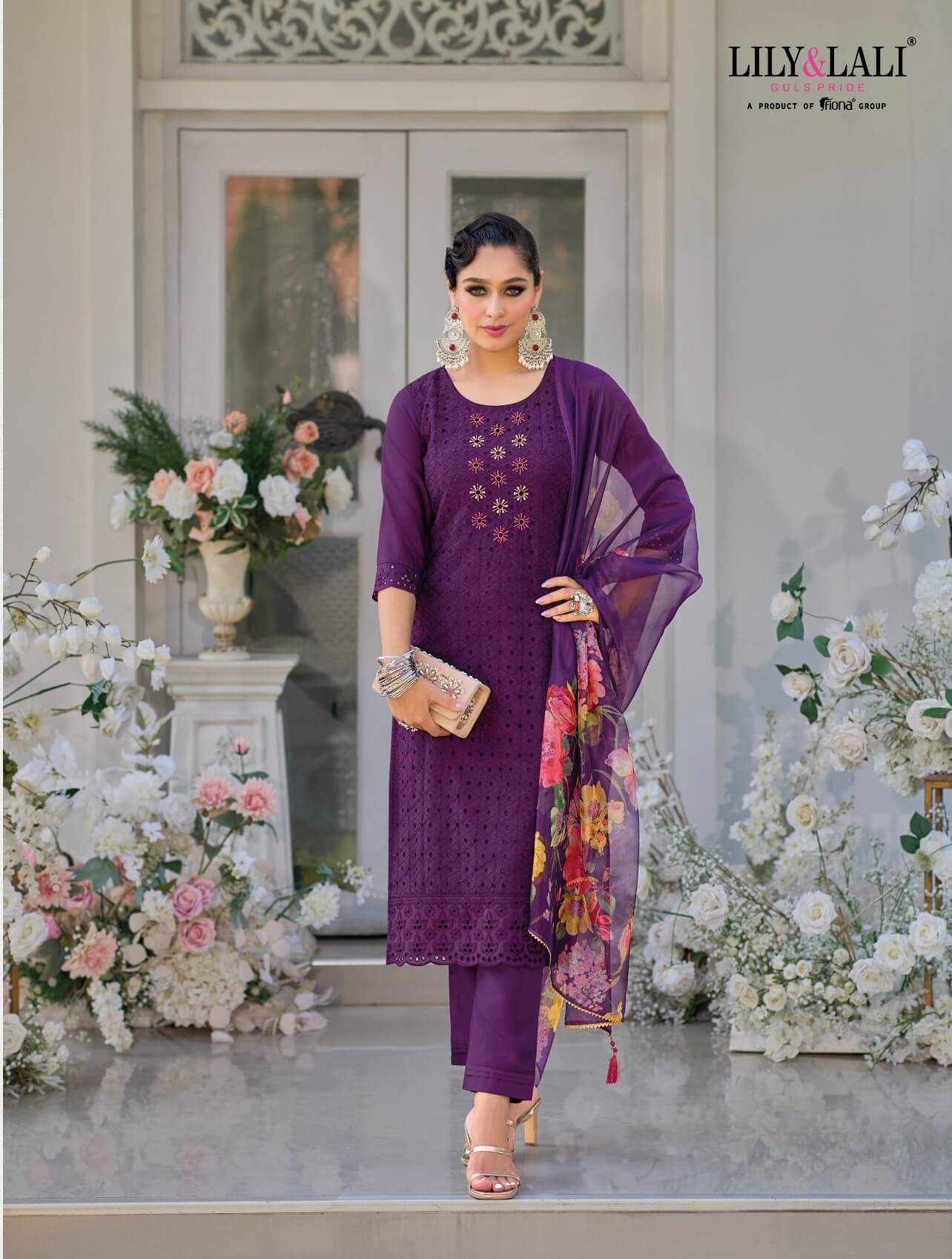 Lily And Lali Karachi Designer Wedding Party Salwar Suits collection 6