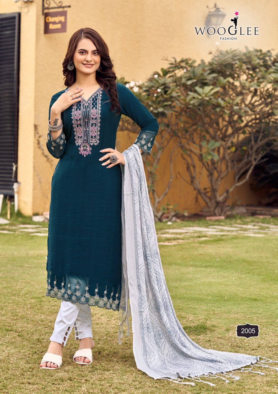 Wooglee Sagaai Embroidery Salwar Kameez Catalog collection 2