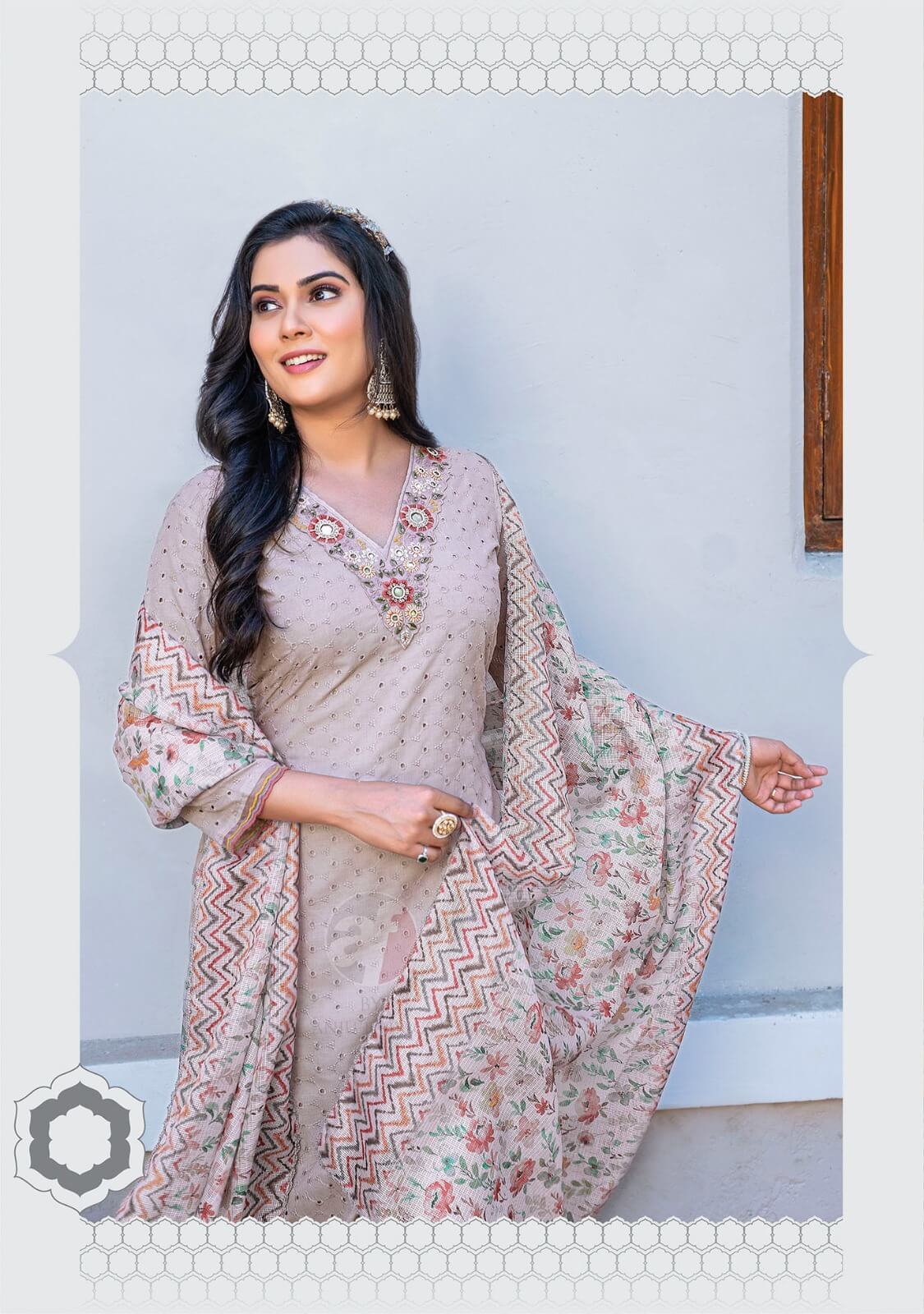 Anju Fabrics Rich Lady Cotton Salwar Kameez Catalog collection 7