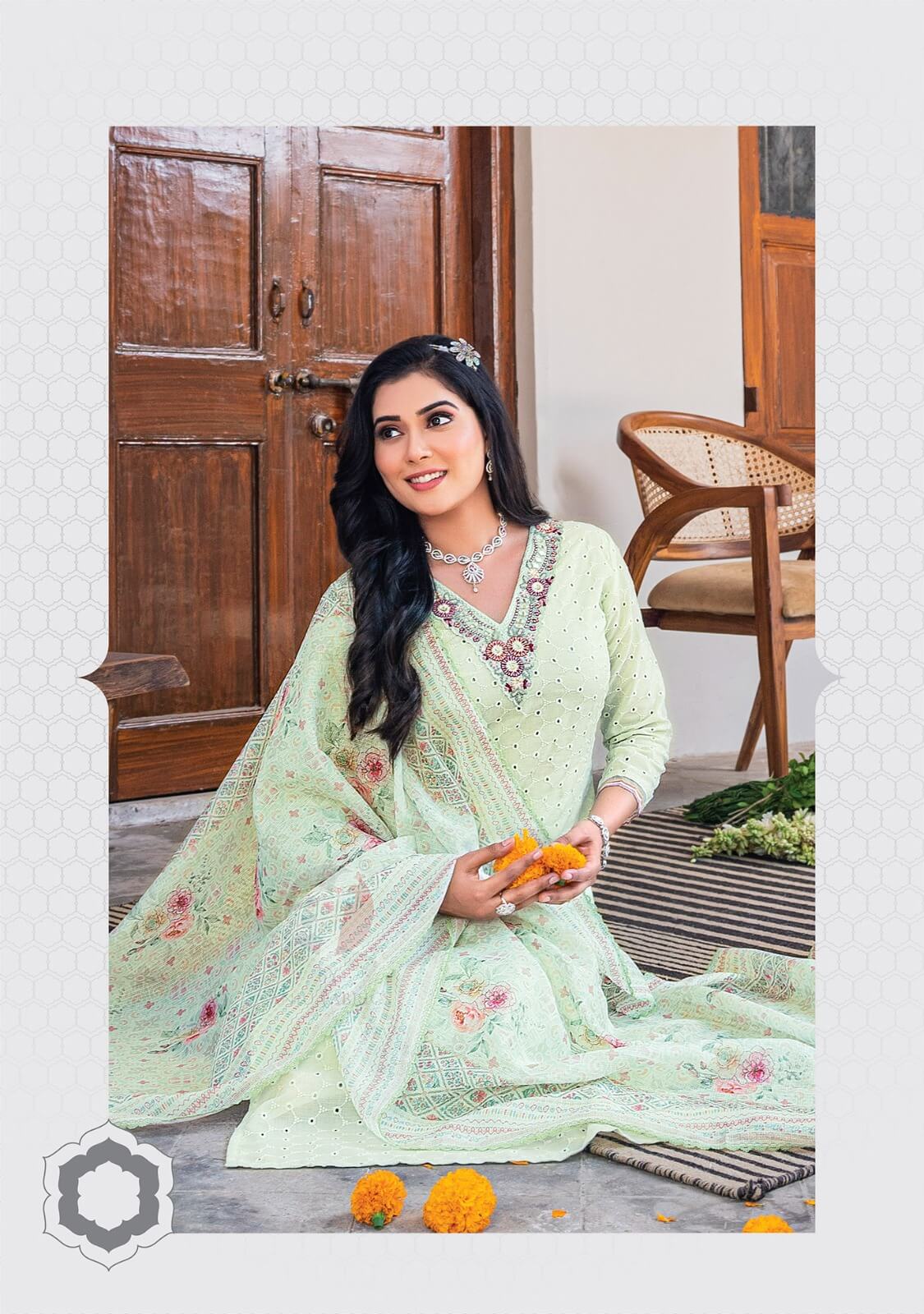 Anju Fabrics Rich Lady Cotton Salwar Kameez Catalog collection 6