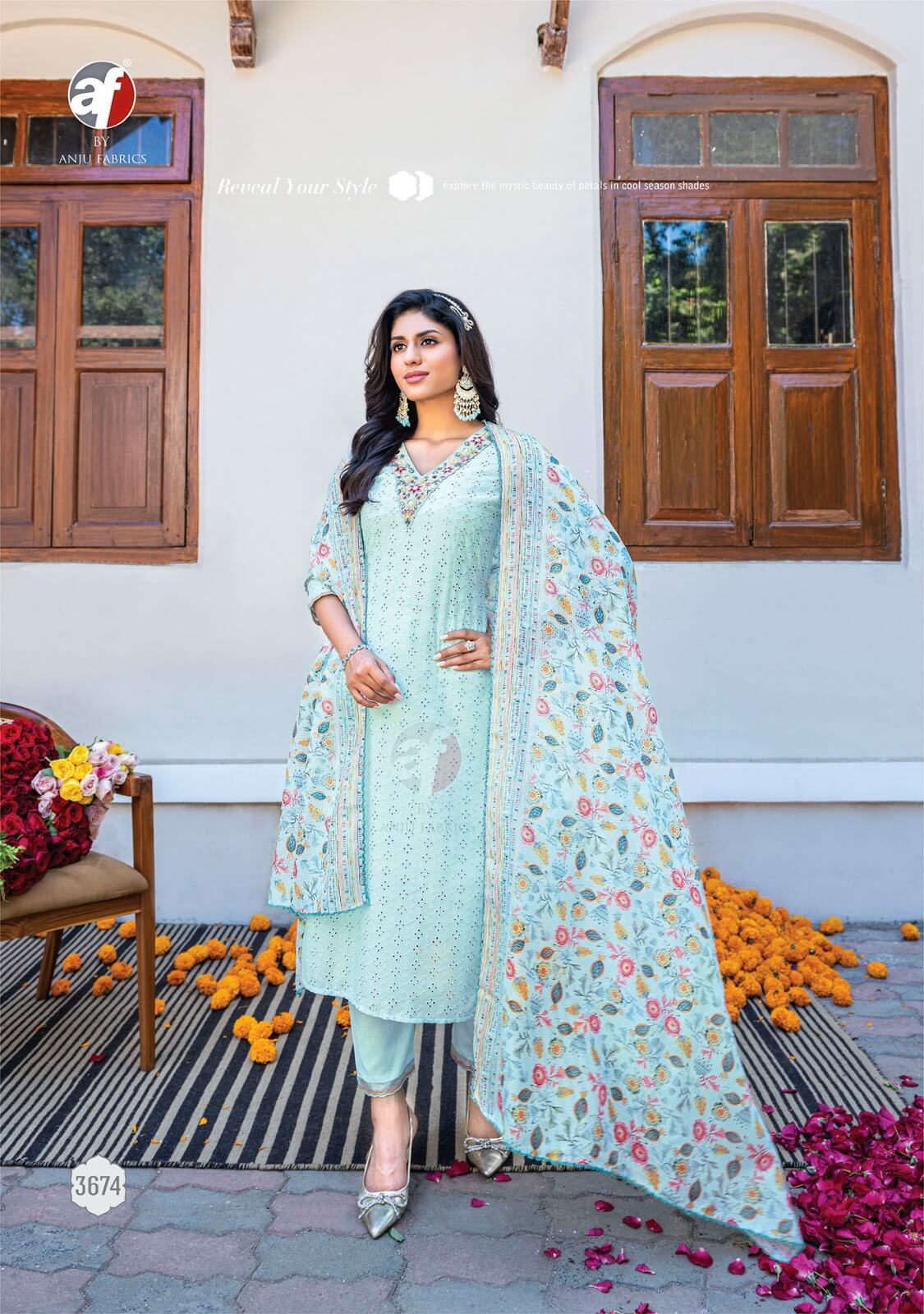 Anju Fabrics Rich Lady Cotton Salwar Kameez Catalog collection 2