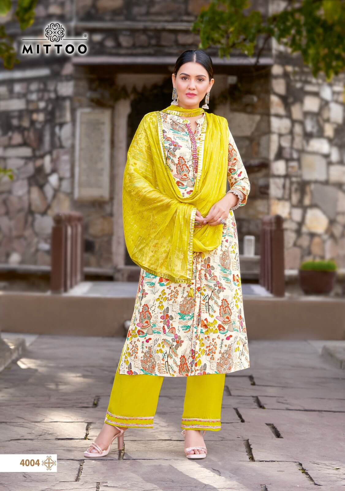 Mittoo Kesha Kurti Palazzo Dupatta Set Catalog collection 1