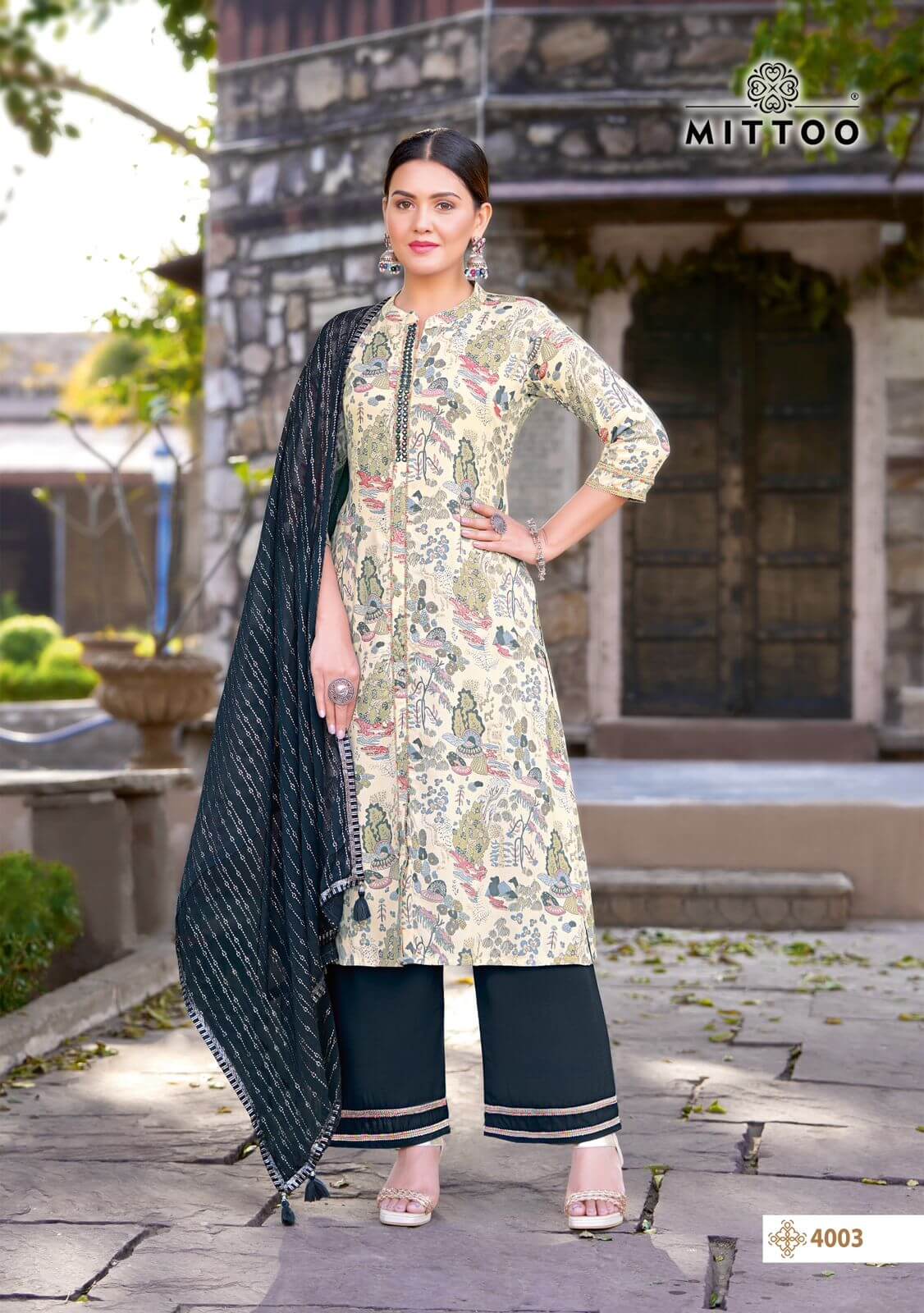 Mittoo Kesha Kurti Palazzo Dupatta Set Catalog collection 7