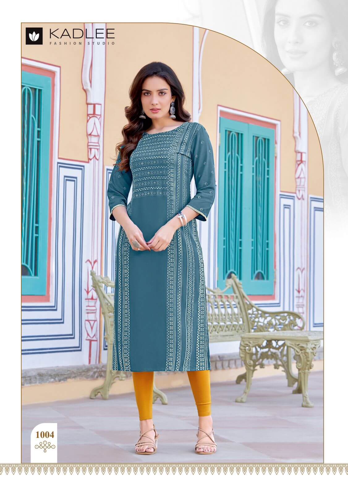 Kadlee Gold Coin Rayon Kurti Catalog collection 5