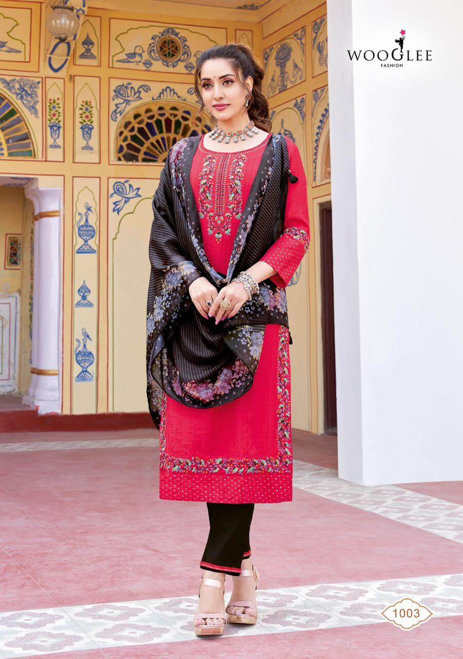 Wooglee Fashion Saarika Embroidery Salwar Kameez collection 4