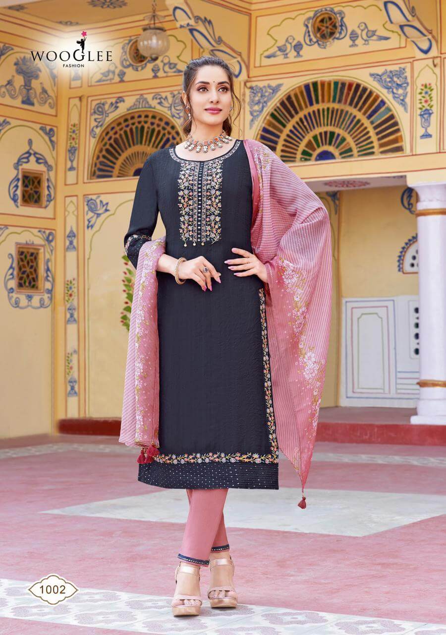 Wooglee Fashion Saarika Embroidery Salwar Kameez collection 1