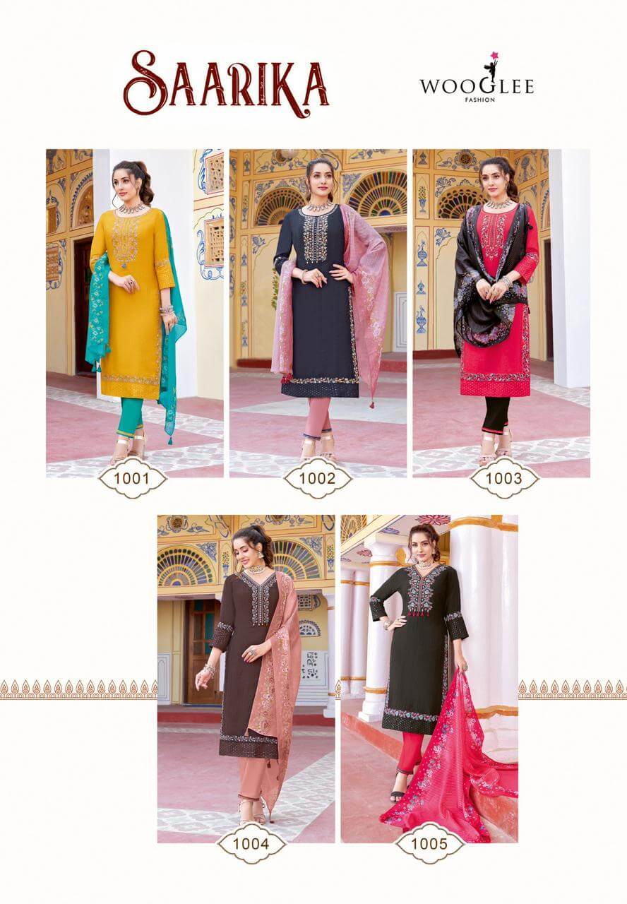 Wooglee Fashion Saarika Embroidery Salwar Kameez collection 5