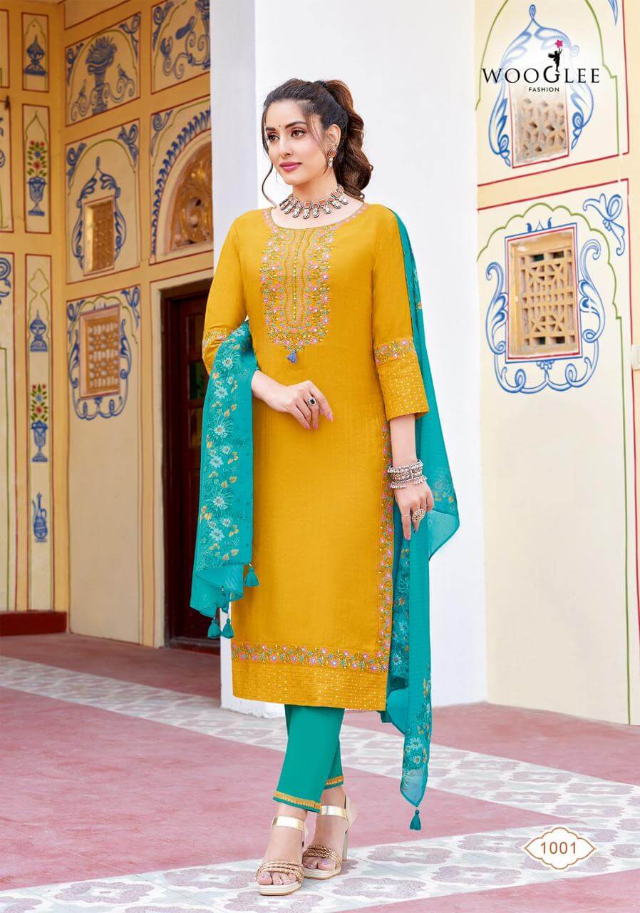 Wooglee Fashion Saarika Embroidery Salwar Kameez collection 2