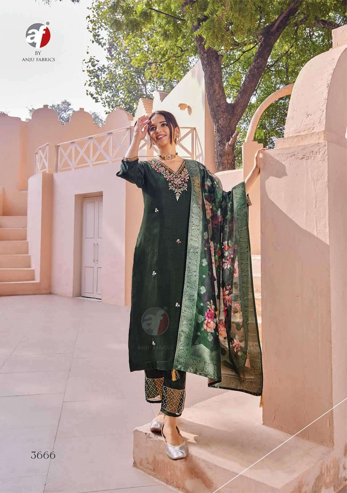 Anju Fabrics Shehnai Vol 7 Designer Wedding Party Salwar Suits collection 5