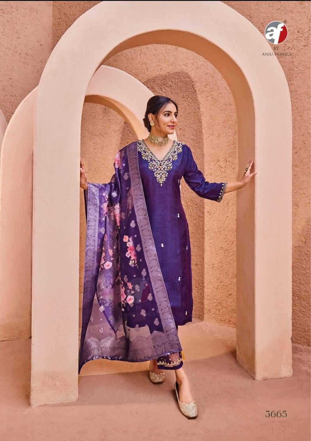 Anju Fabrics Shehnai Vol 7 Designer Wedding Party Salwar Suits collection 3