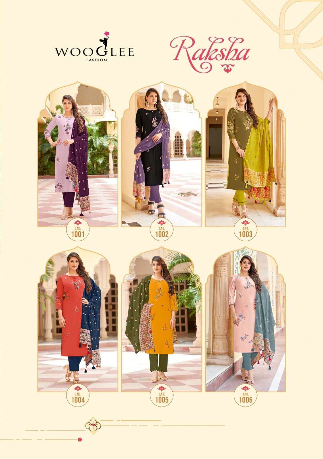 Wooglee Fashion Raksha Churidar Salwar Suits Catalog collection 9
