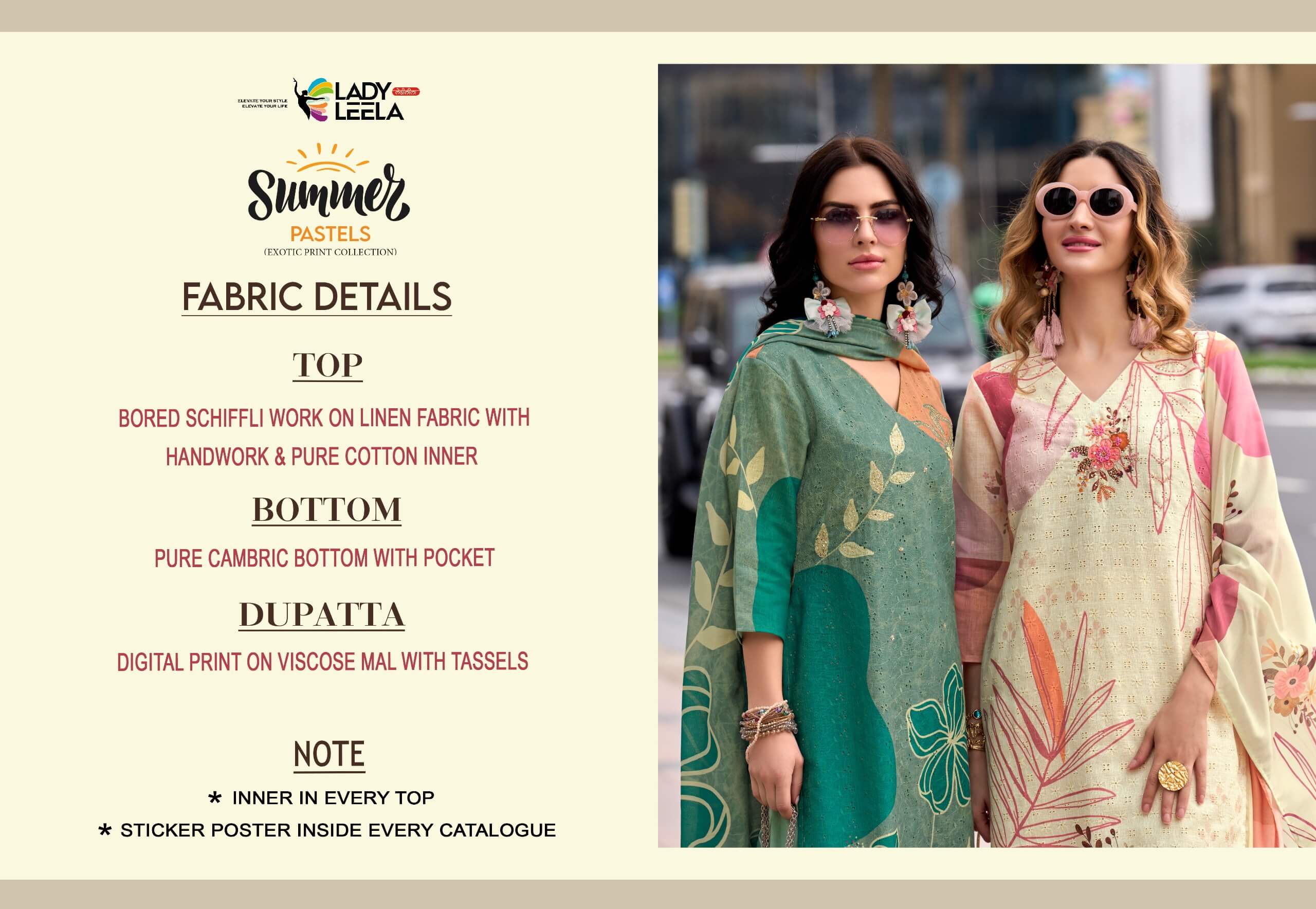 Lady Leela Summer Pastels Printed Salwar Kameez collection 11