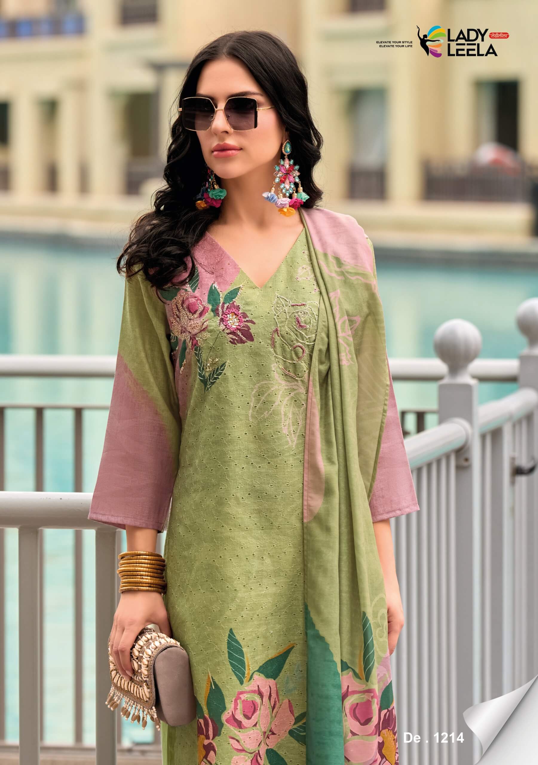 Lady Leela Summer Pastels Printed Salwar Kameez collection 9