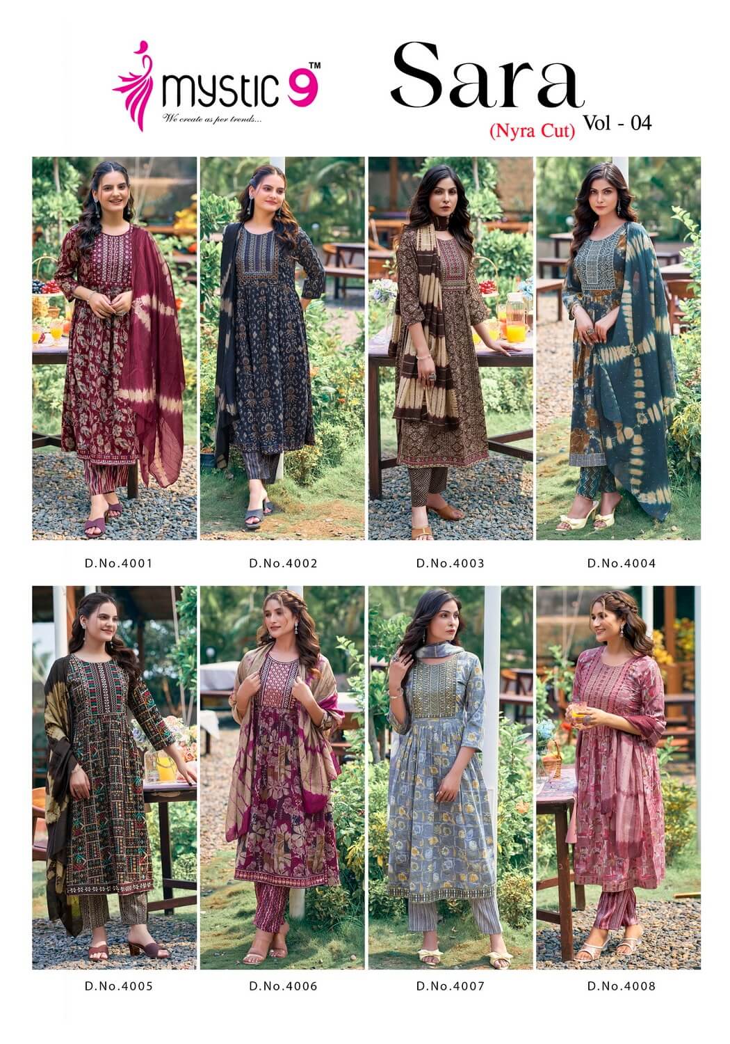 Mystic 9 Sara Vol 4 Readymade Dress Catalog collection 10