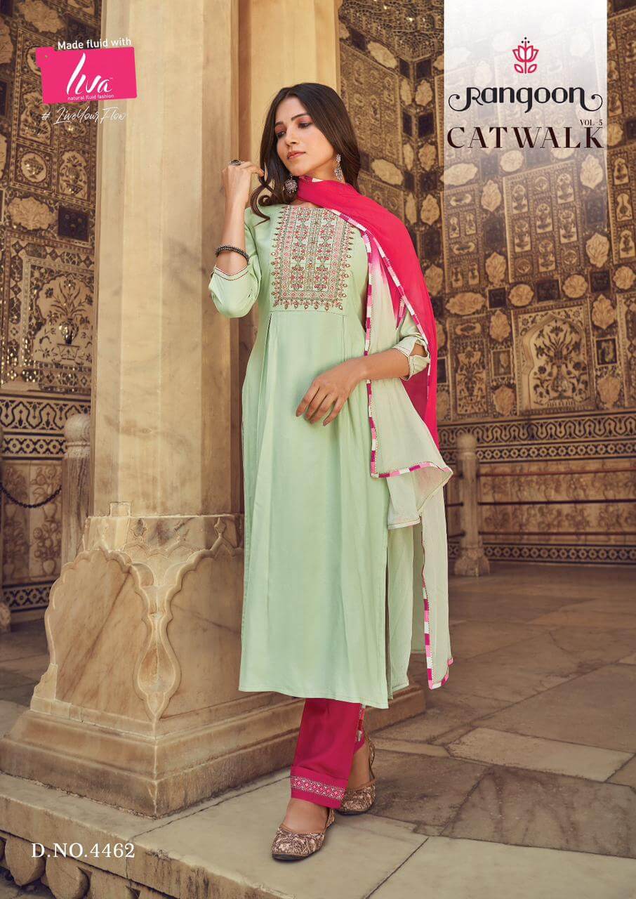 Rangoon Catwalk Vol 5 Churidar Salwar Suits Catalog collection 6