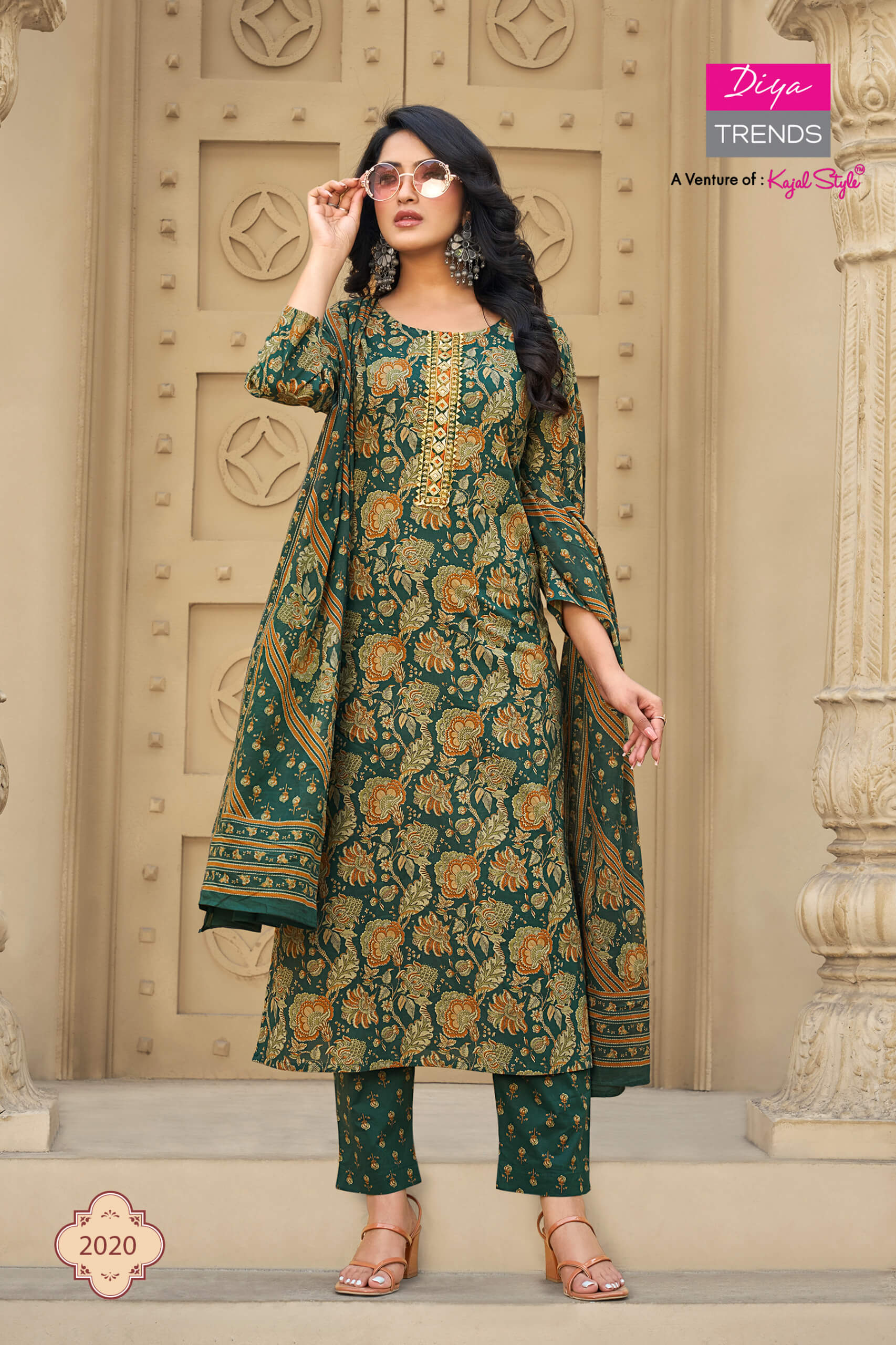 Diya Trends Odhani Kurtis with Bottom and Dupatta Catalog collection 1