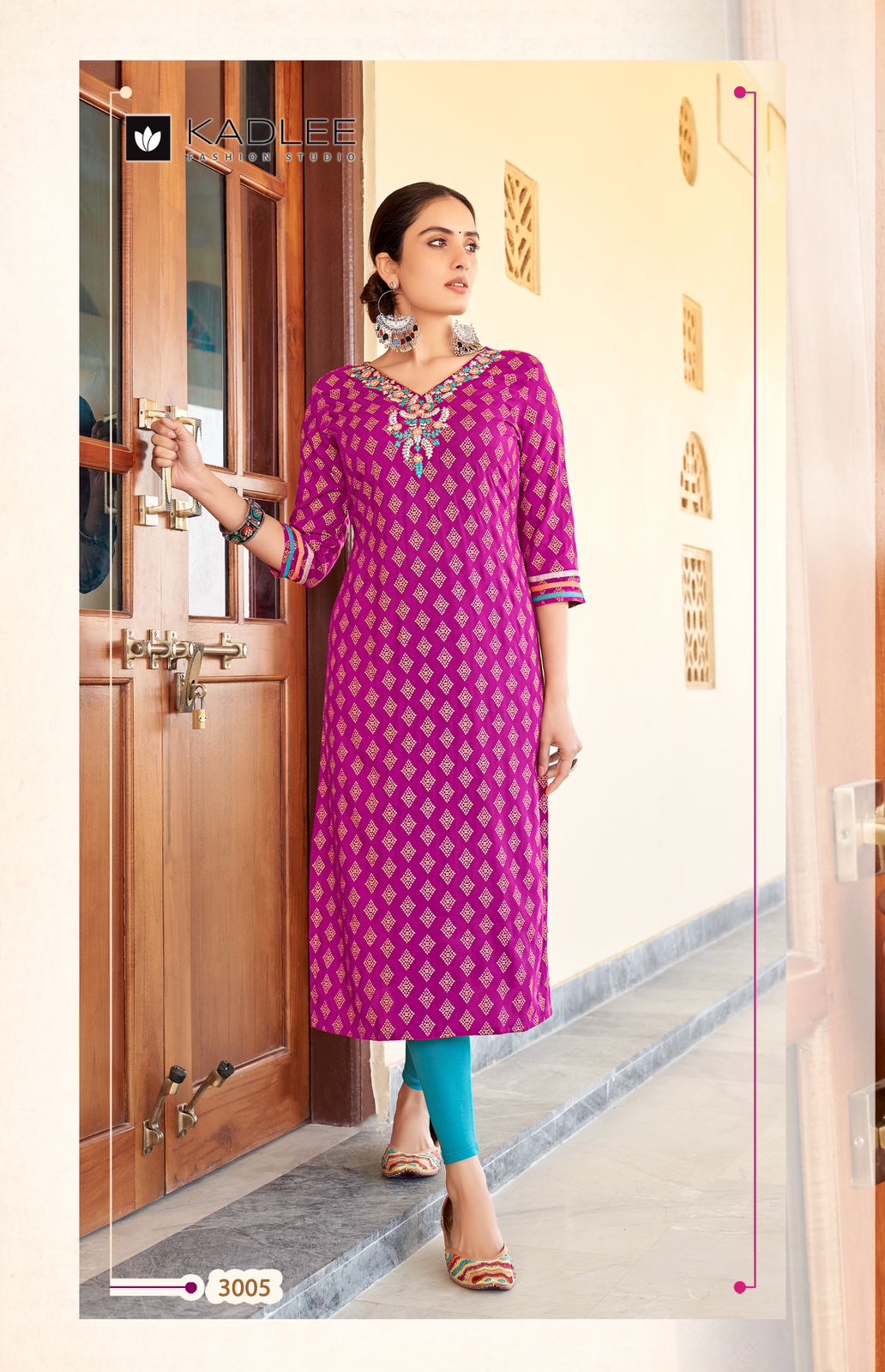 Kadlee Angel Rayon Kurti Catalog collection 8