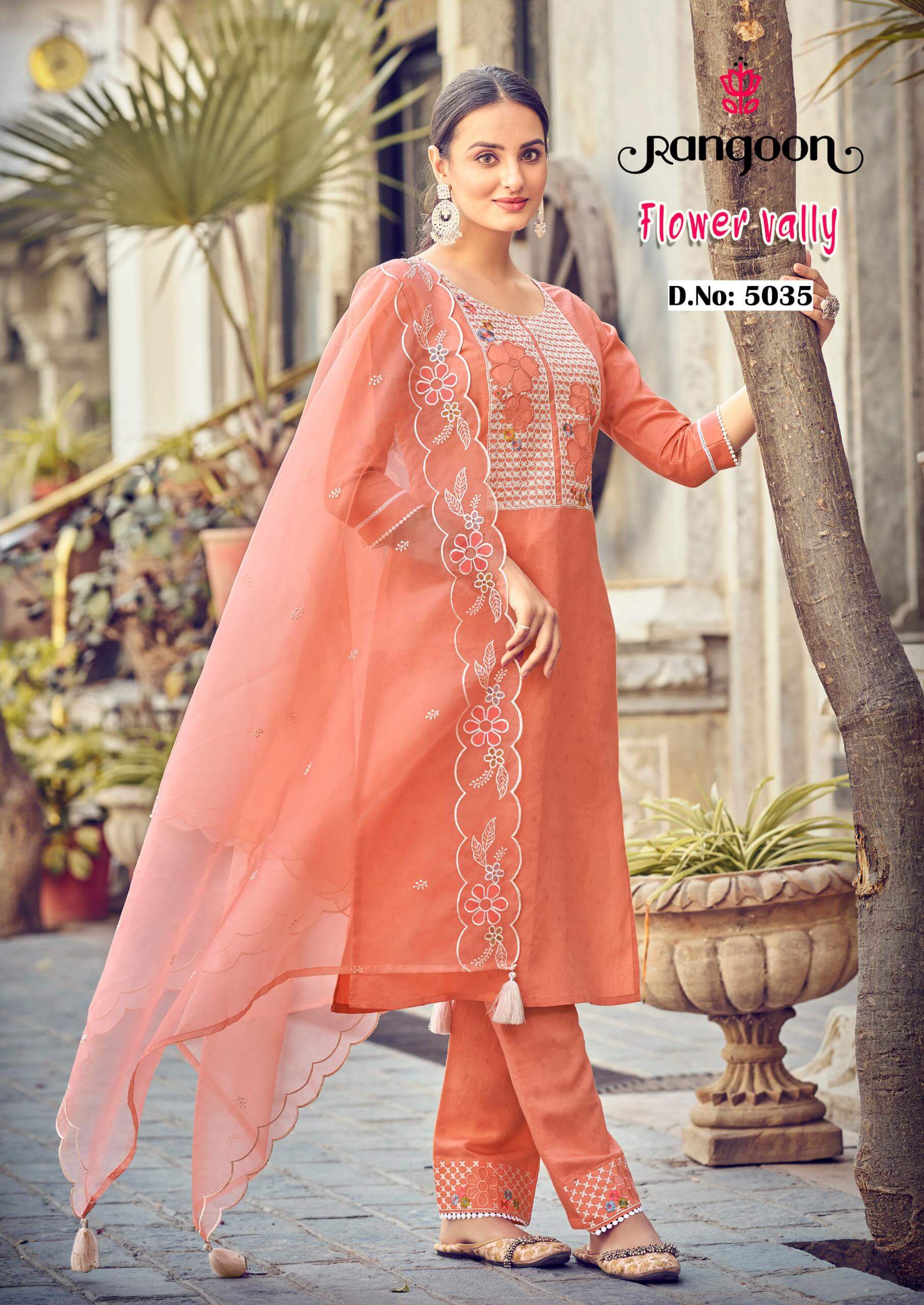 Rangoon Flower Valley Embroidery Salwar Kameez Catalog collection 3