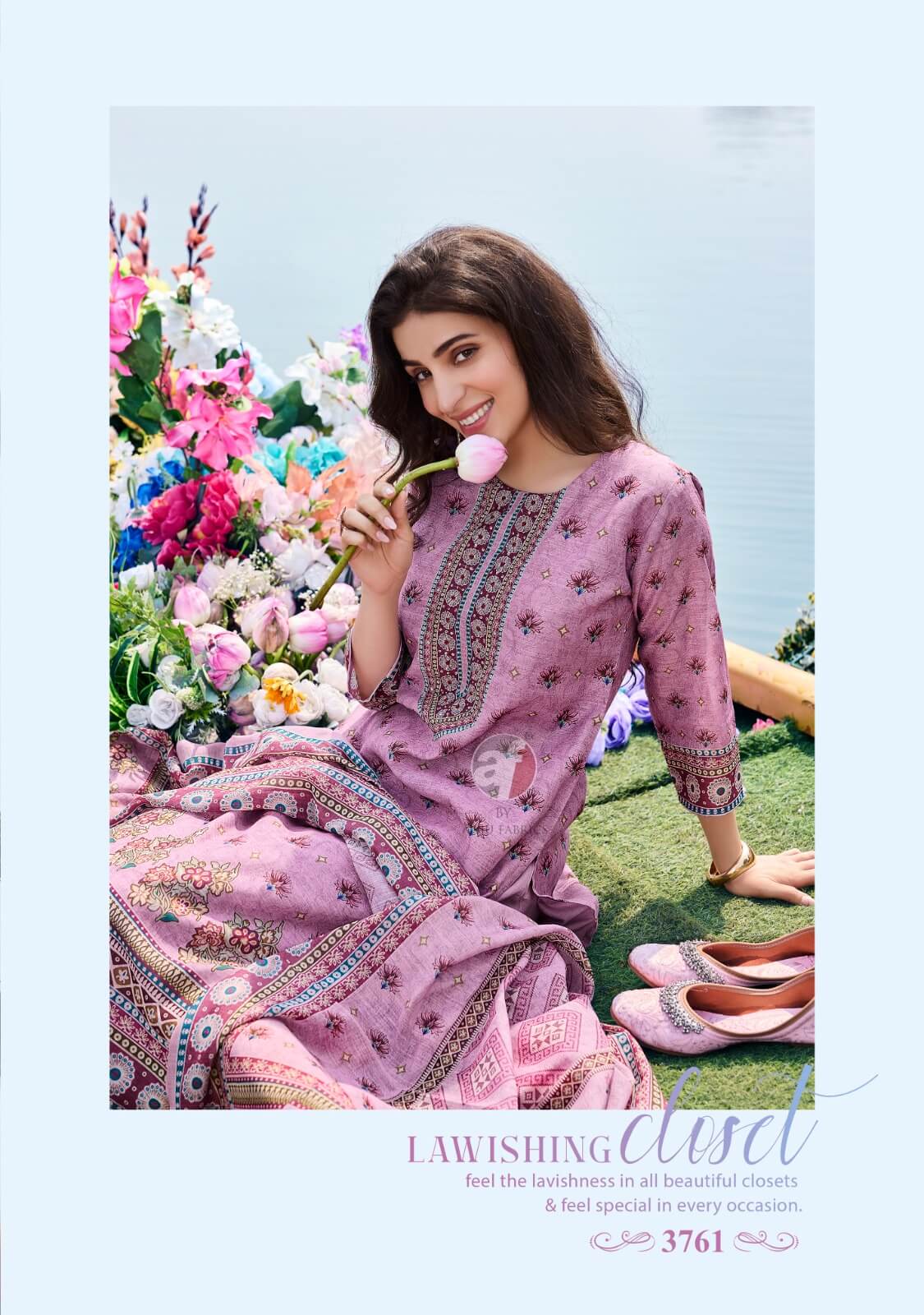 Anju Fabrics Preety Petals Vol 2 Salwar Kameez collection 9