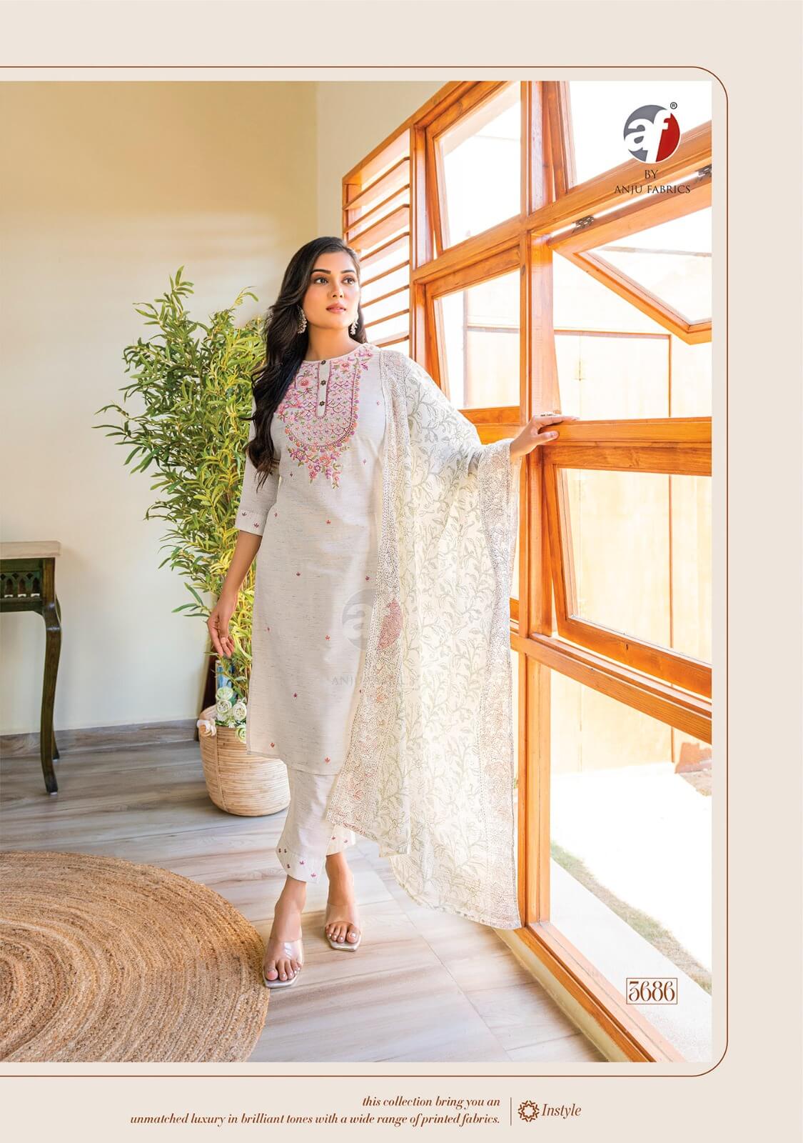 Anju Fabrics Cotton Crush Vol 3 Cotton Salwar Kameez collection 4