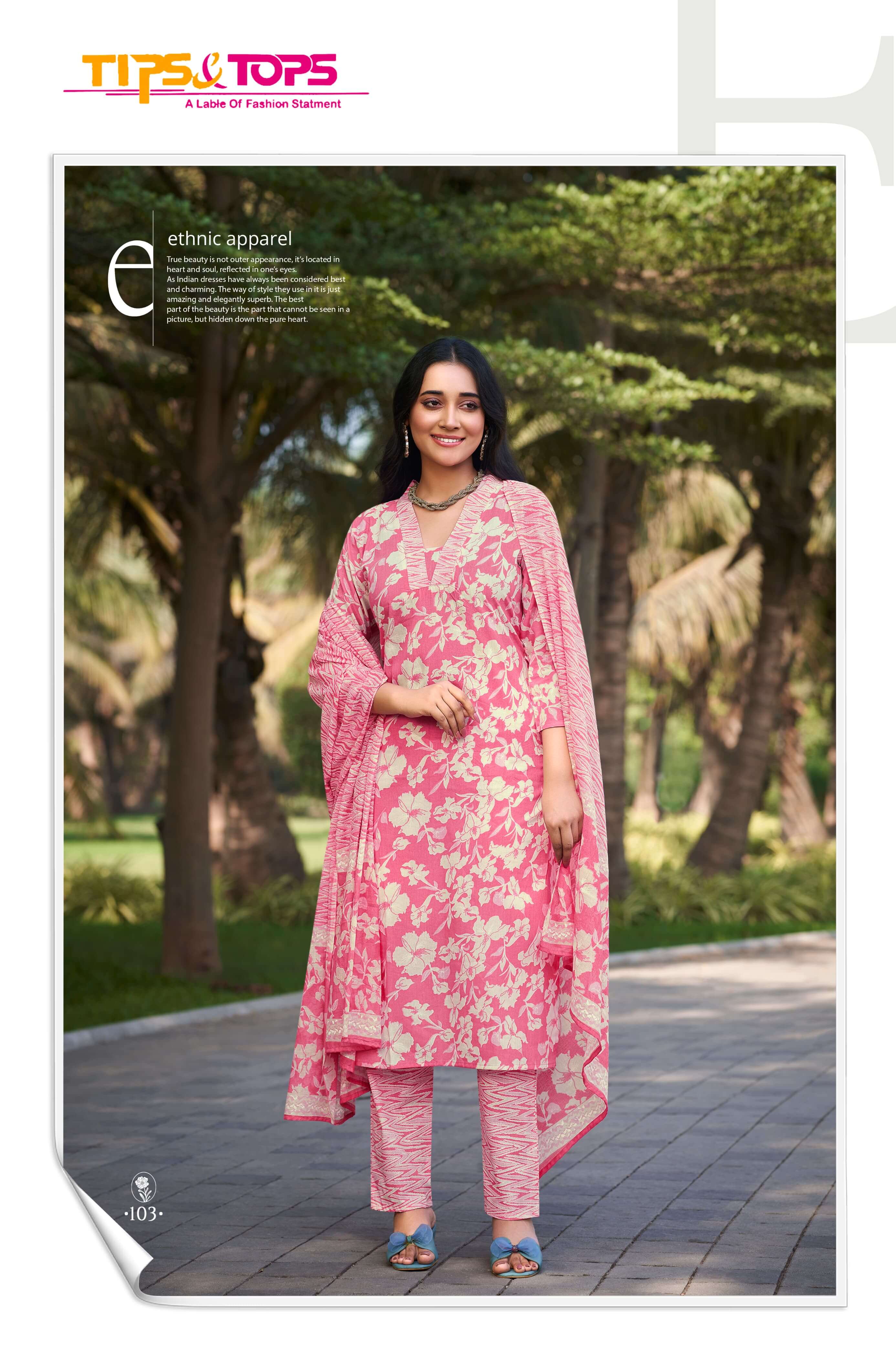 Tips Tops Summer Fashion Vol 5 Printed Salwar Kameez collection 6