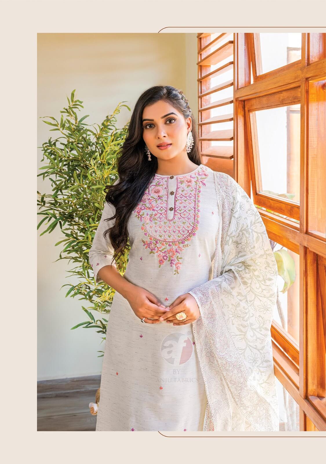 Anju Fabrics Cotton Crush Vol 3 Cotton Salwar Kameez collection 1