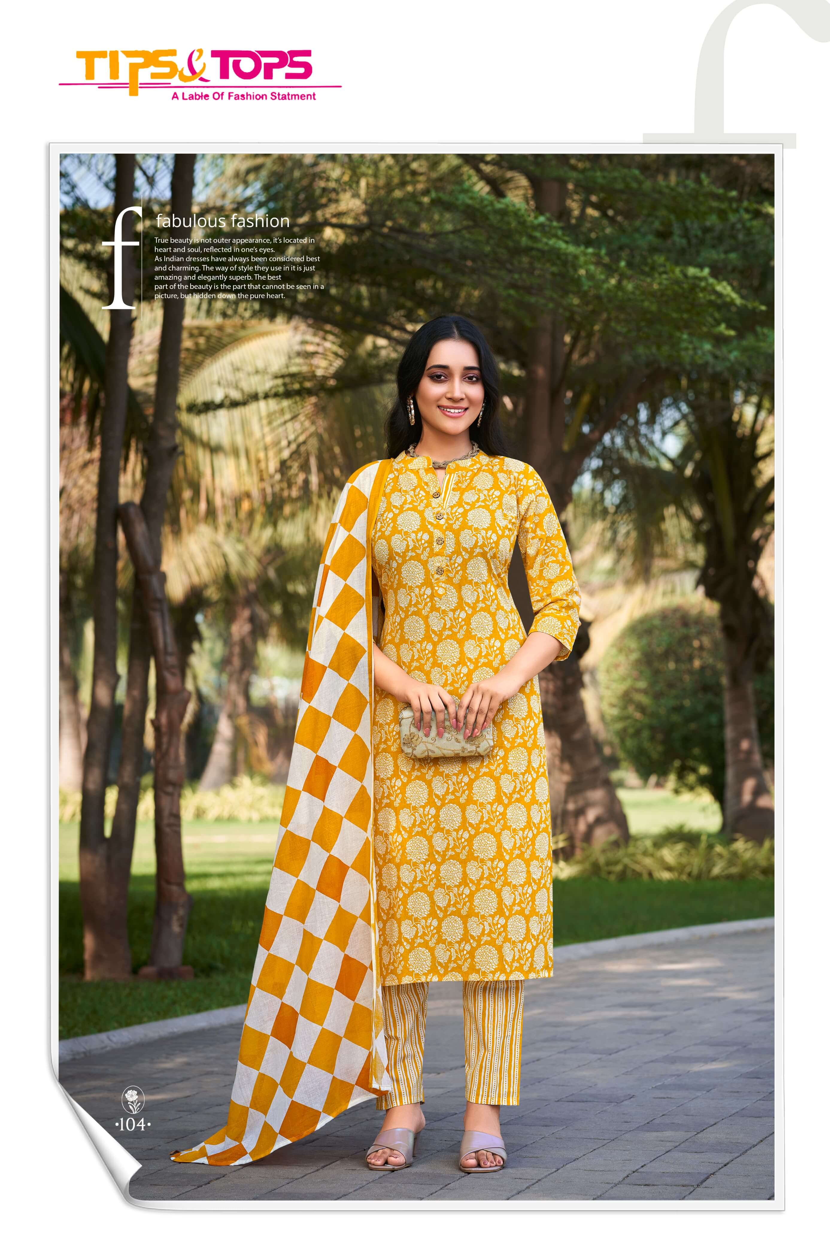 Tips Tops Summer Fashion Vol 5 Printed Salwar Kameez collection 1