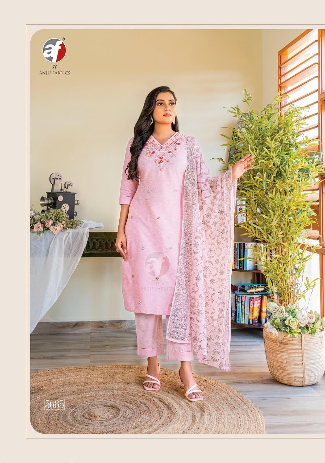 Anju Fabrics Cotton Crush Vol 3 Cotton Salwar Kameez collection 9