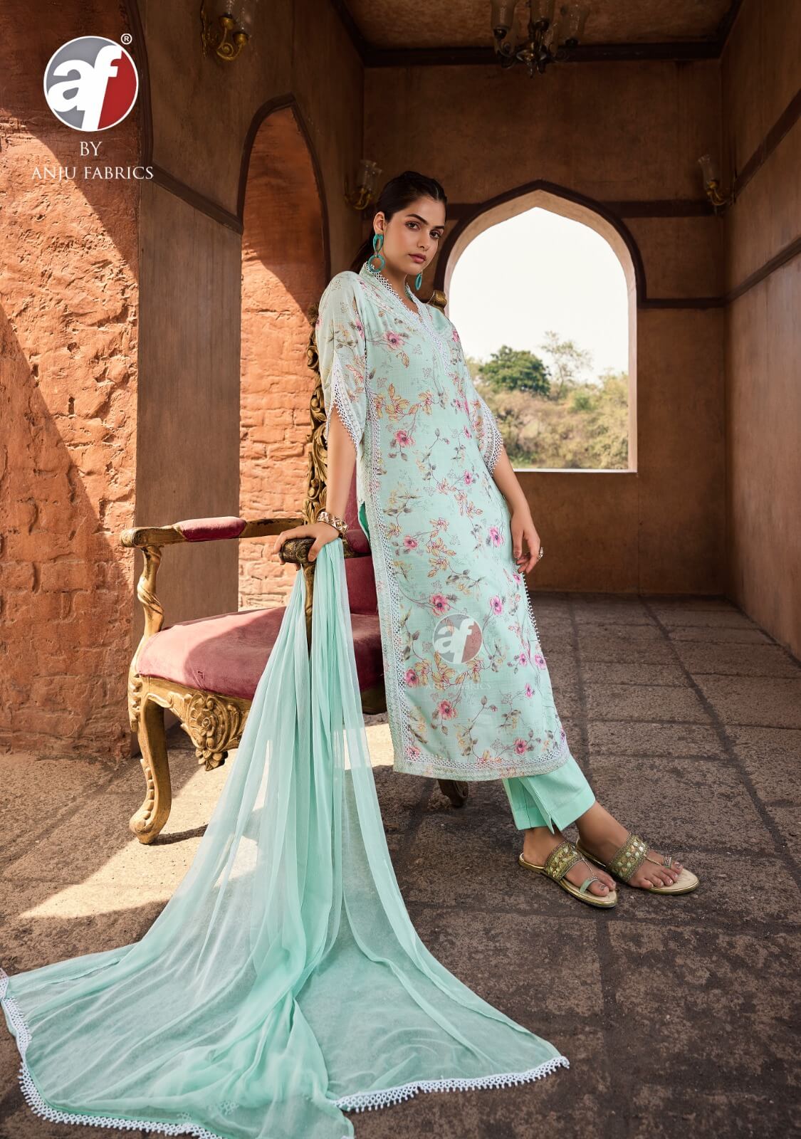 Anju Fabrics Sakhi Re Vol 2 Printed Salwar Kameez Catalog collection 10