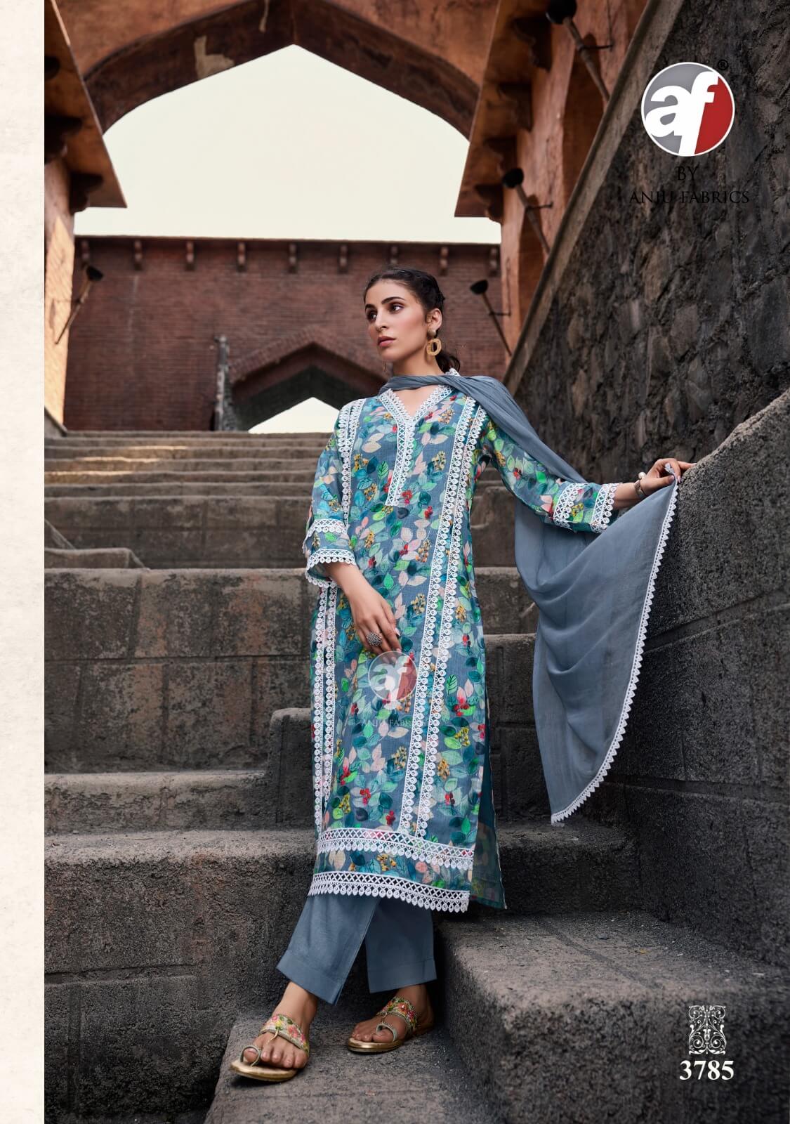 Anju Fabrics Sakhi Re Vol 2 Printed Salwar Kameez Catalog collection 7
