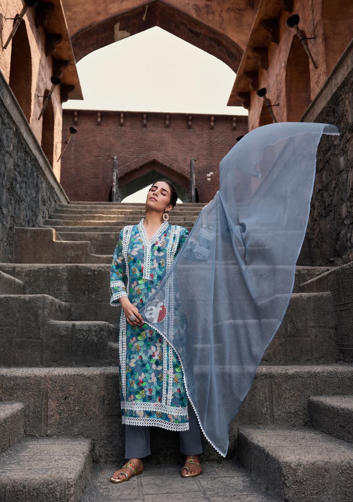 Anju Fabrics Sakhi Re Vol 2 Printed Salwar Kameez Catalog collection 12