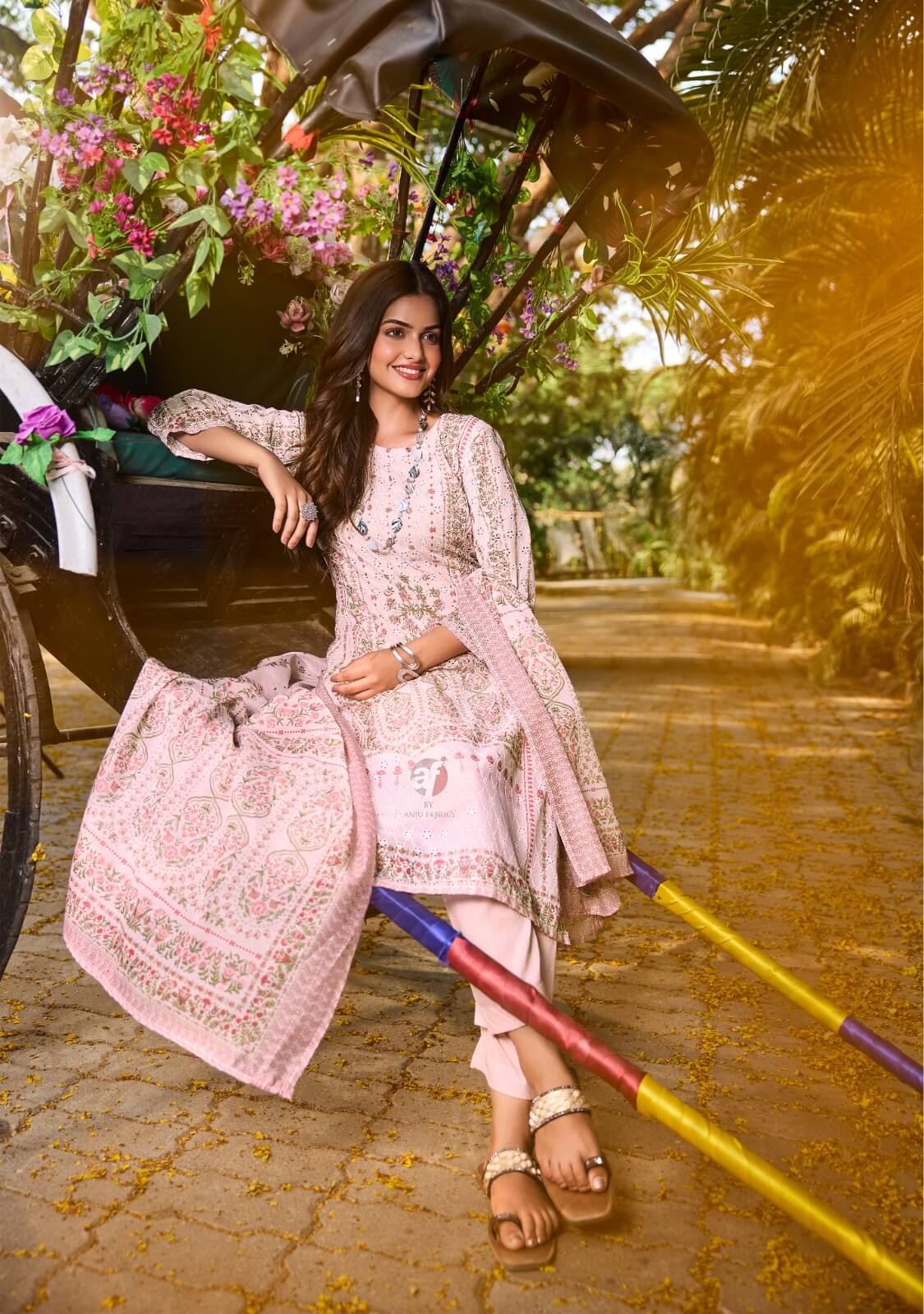 Anju Fabrics Flairs Vol 3 Printed Salwar Kameez Catalog collection 13