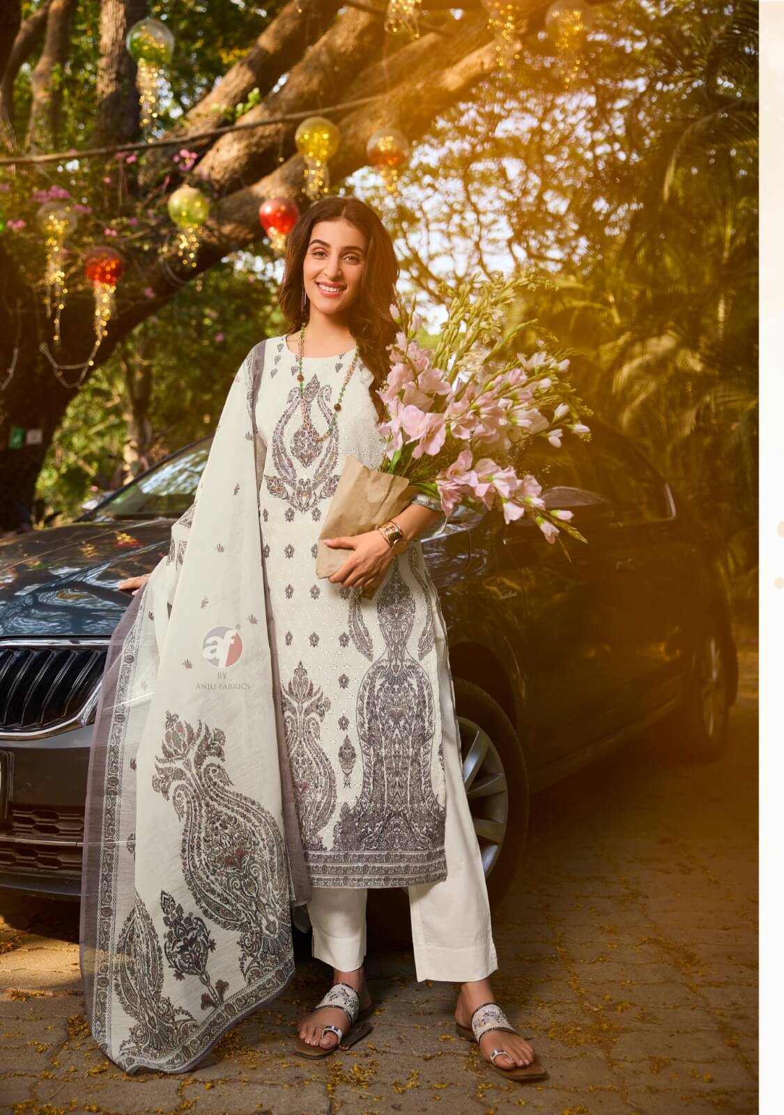 Anju Fabrics Flairs Vol 3 Printed Salwar Kameez Catalog collection 4