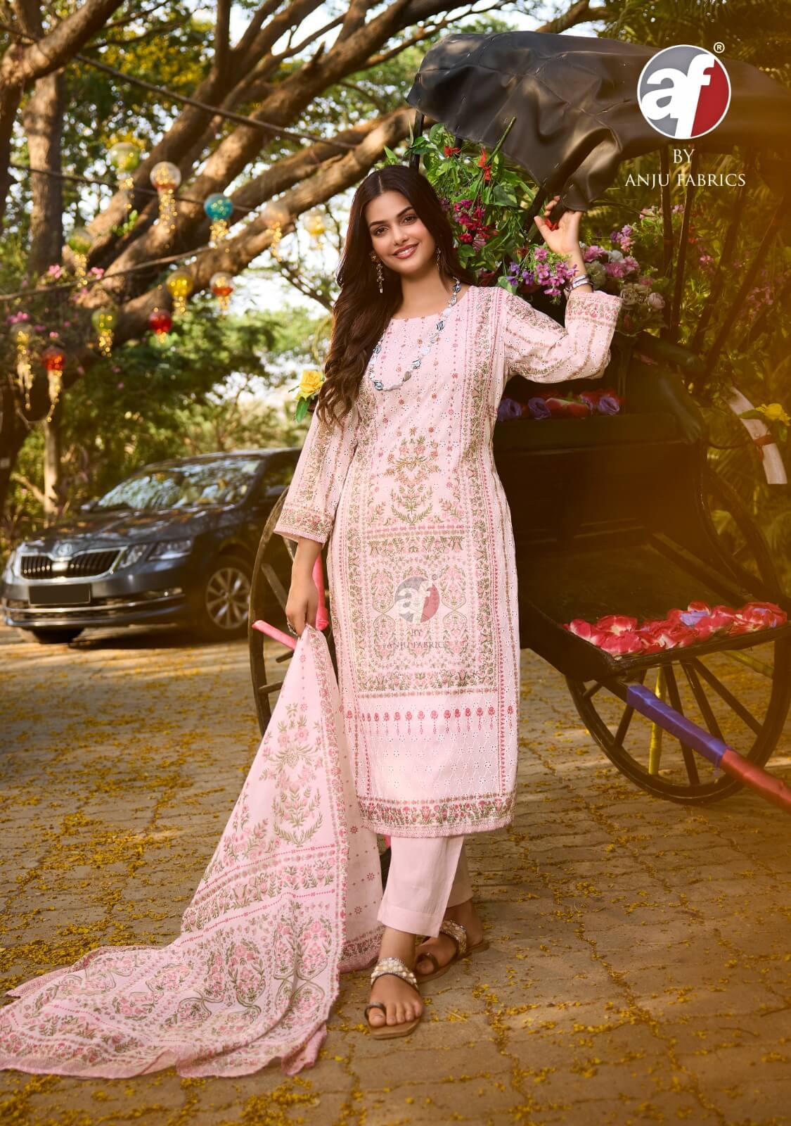 Anju Fabrics Flairs Vol 3 Printed Salwar Kameez Catalog collection 15