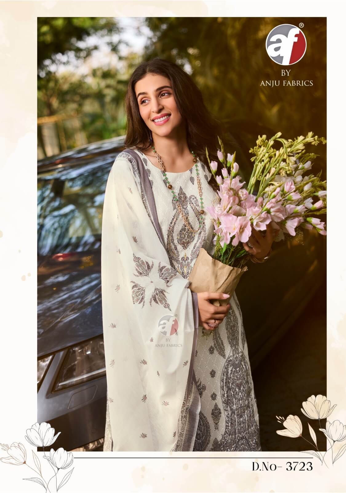 Anju Fabrics Flairs Vol 3 Printed Salwar Kameez Catalog collection 12