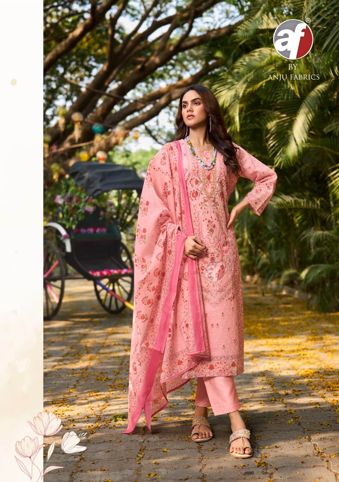 Anju Fabrics Flairs Vol 3 Printed Salwar Kameez Catalog collection 17