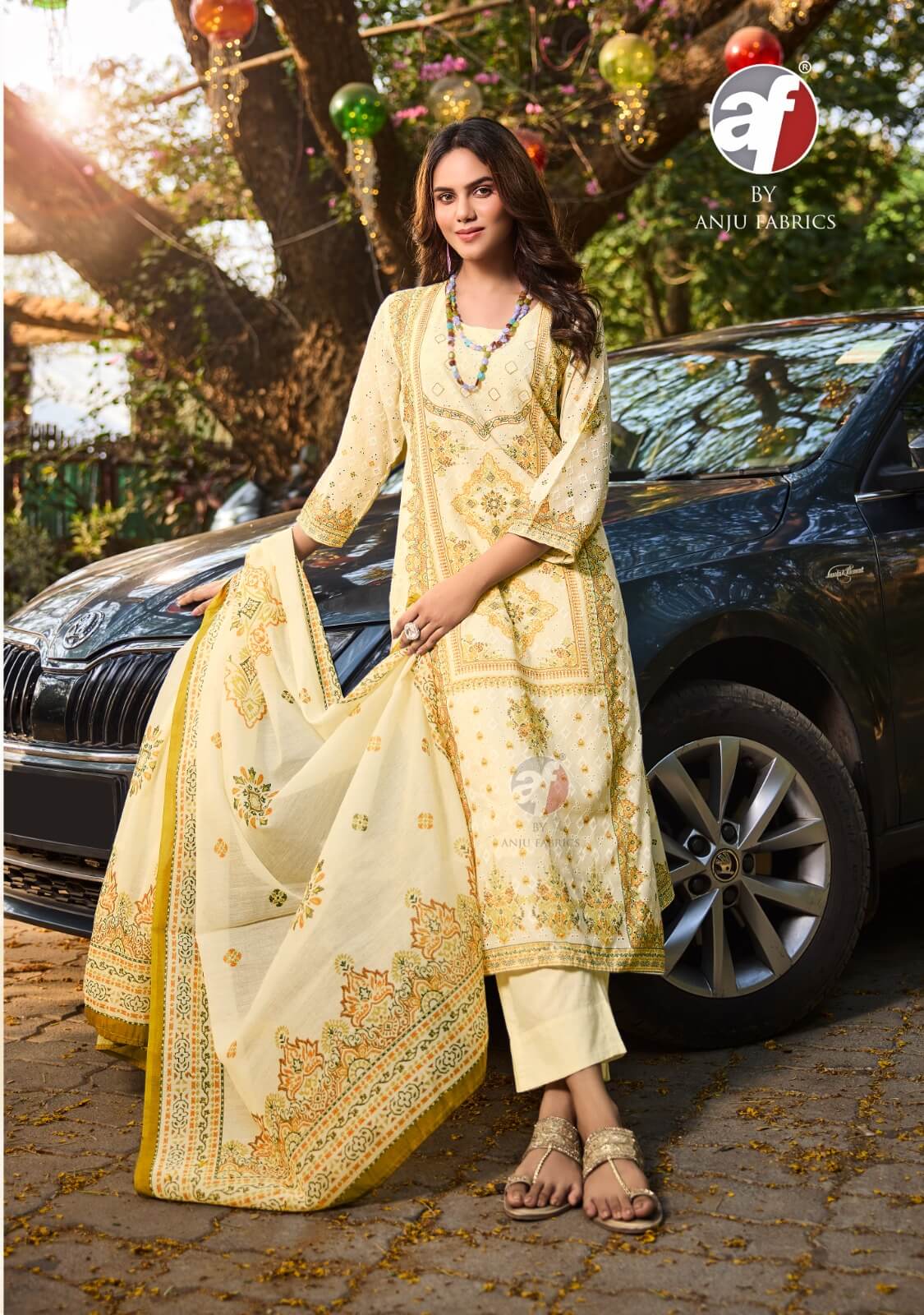 Anju Fabrics Flairs Vol 3 Printed Salwar Kameez Catalog collection 2