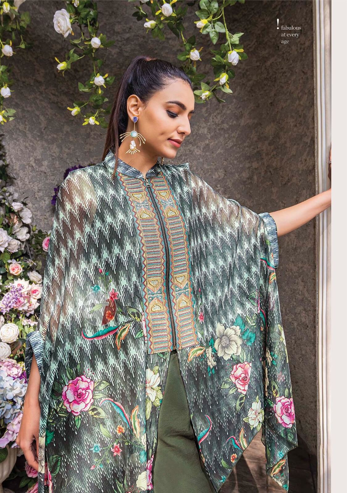 Anju Fabrics Cape Style Western Wear Catalog collection 4