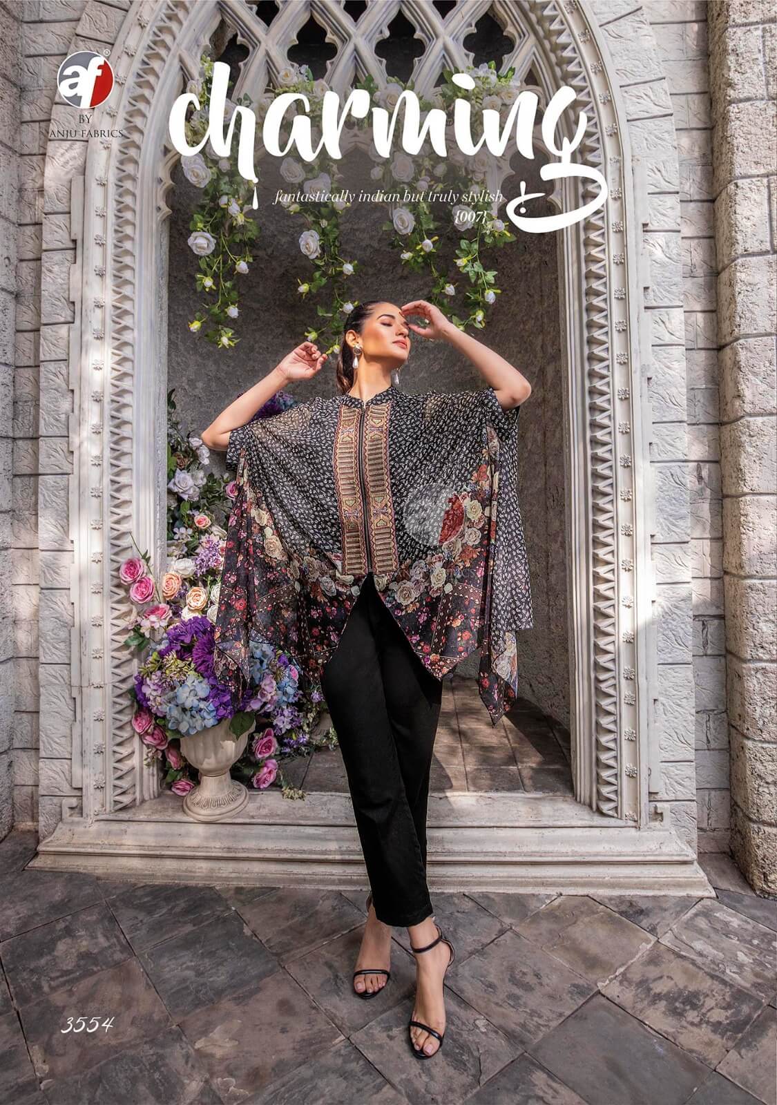 Anju Fabrics Cape Style Western Wear Catalog collection 5