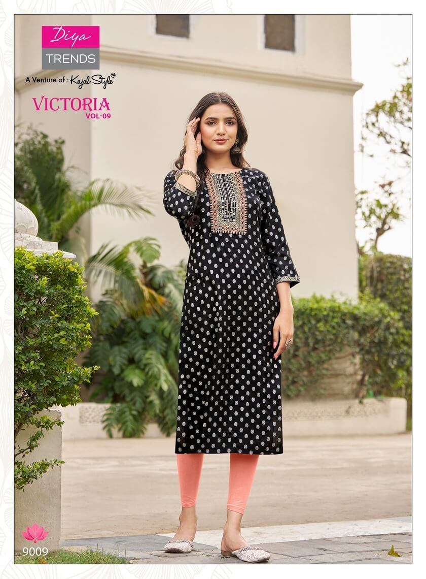 Diya Trends Victoria Vol 9 Rayon Kurti  Catalog collection 3