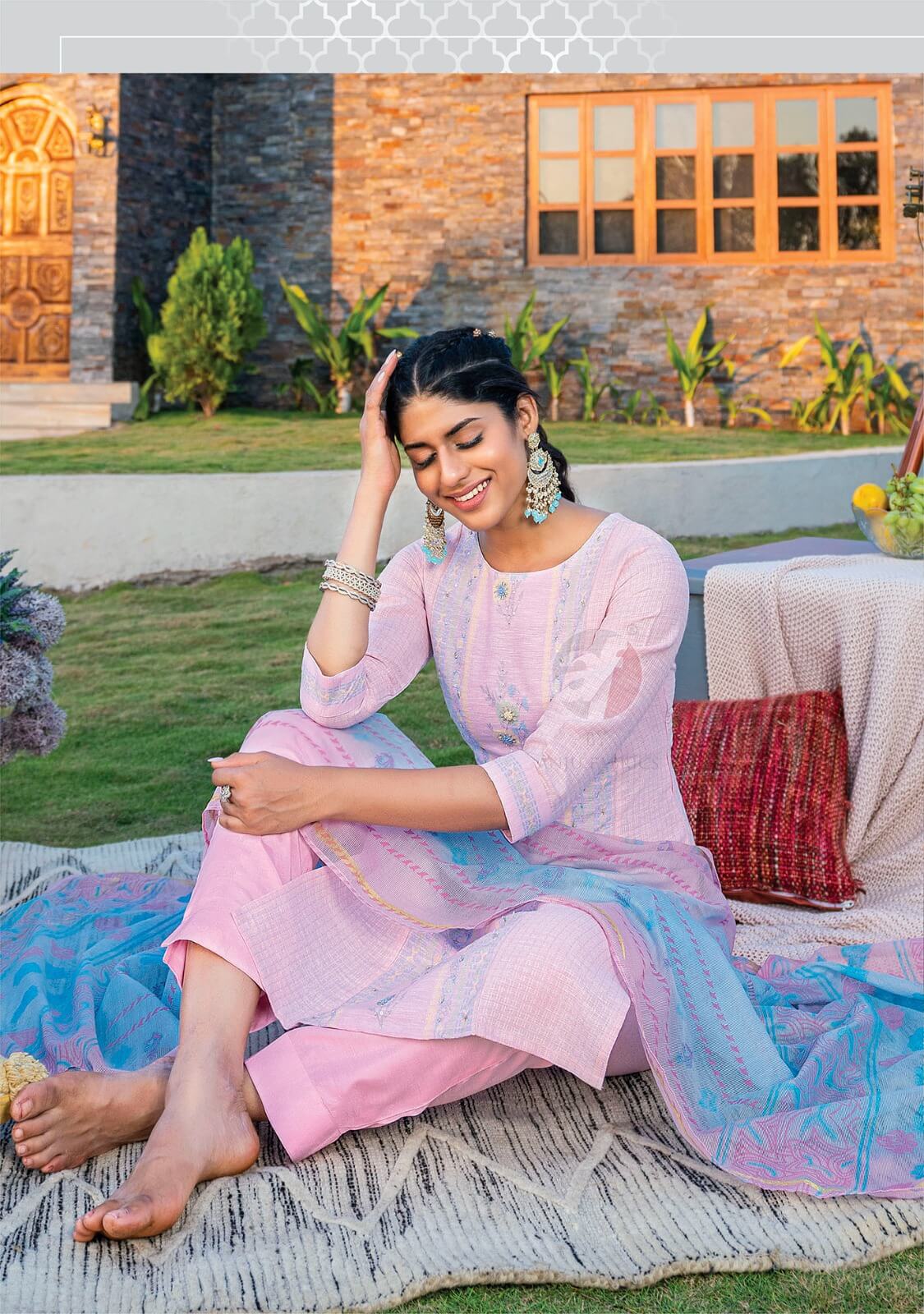 Anju Fabrics  Fashion Point Vol 2 Salwar Kameez Catalog collection 1