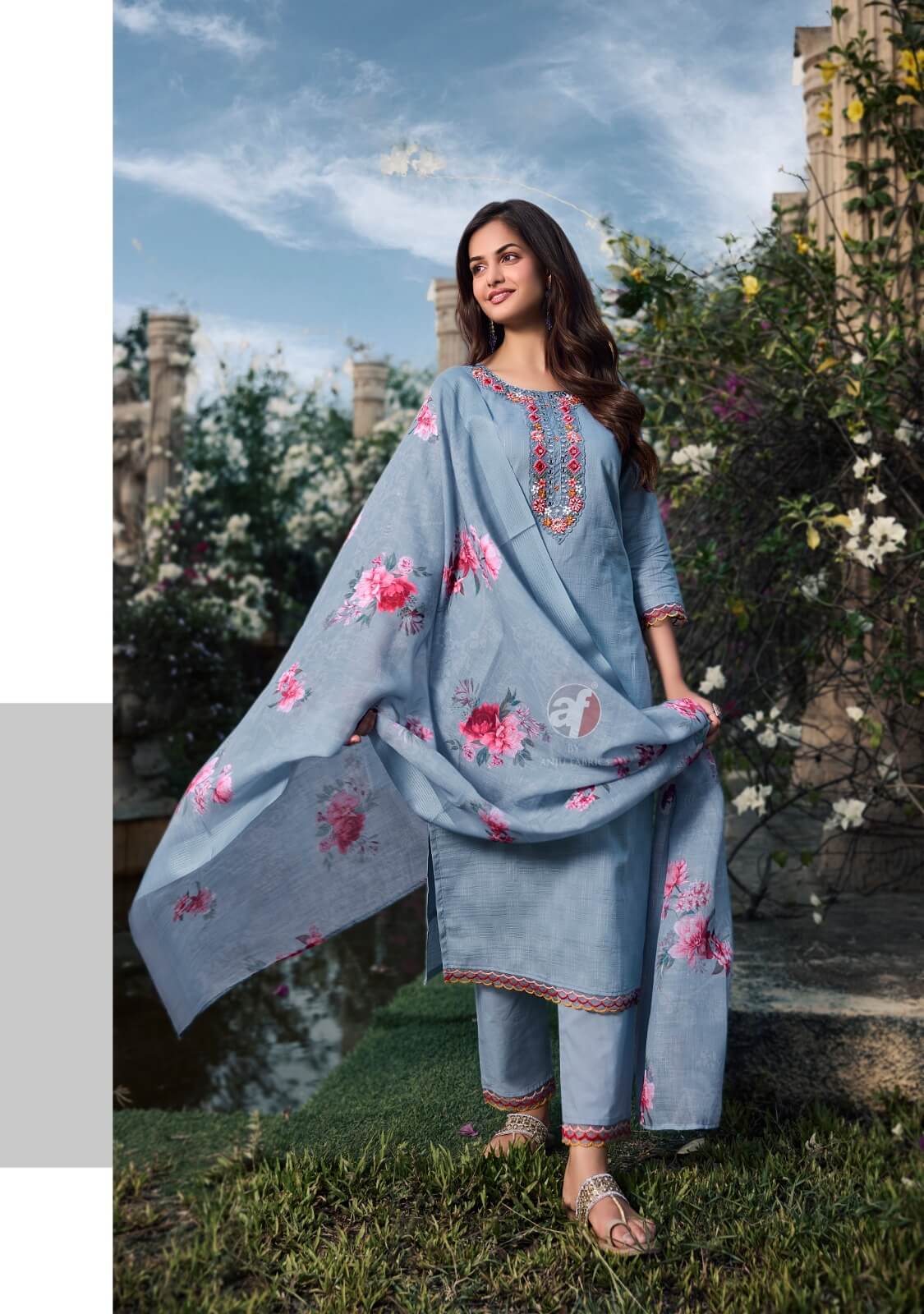 Anju Fabrics Patterns Vol 3 Cotton Salwar Kameez  Catalog collection 6