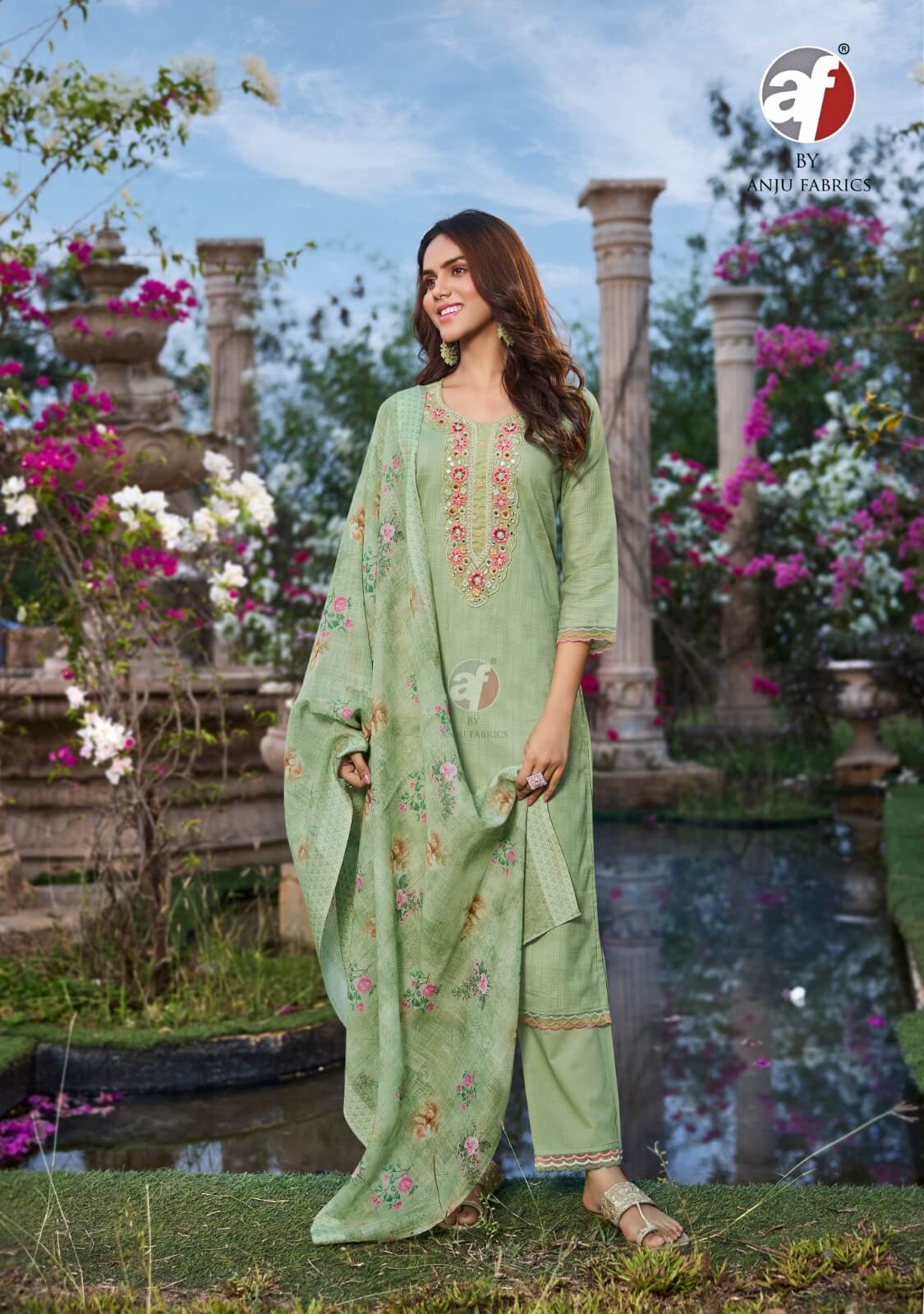 Anju Fabrics Patterns Vol 3 Cotton Salwar Kameez  Catalog collection 1