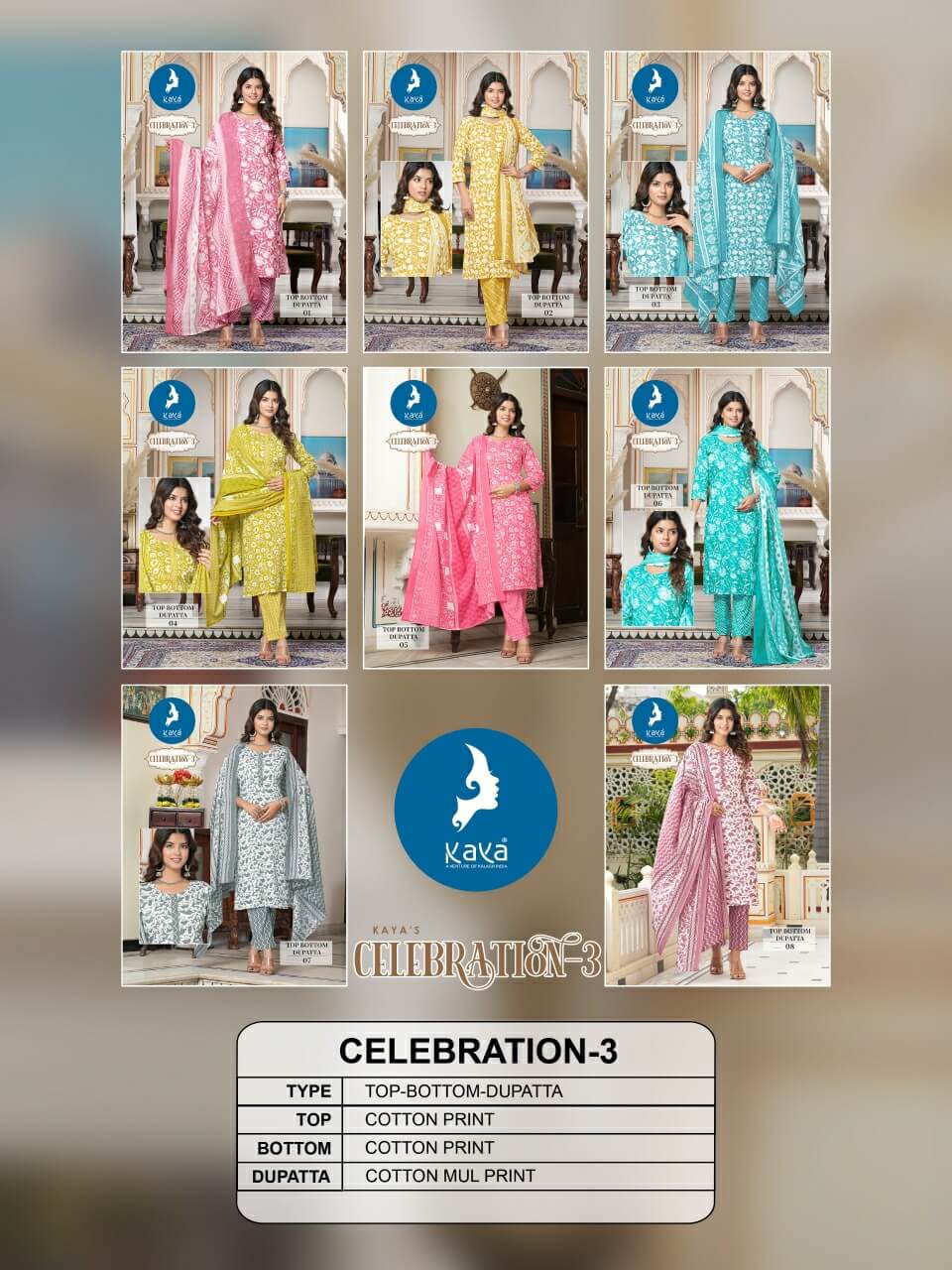 Kaya Celebration Vol 3 Printed Salwar Kameez collection 1