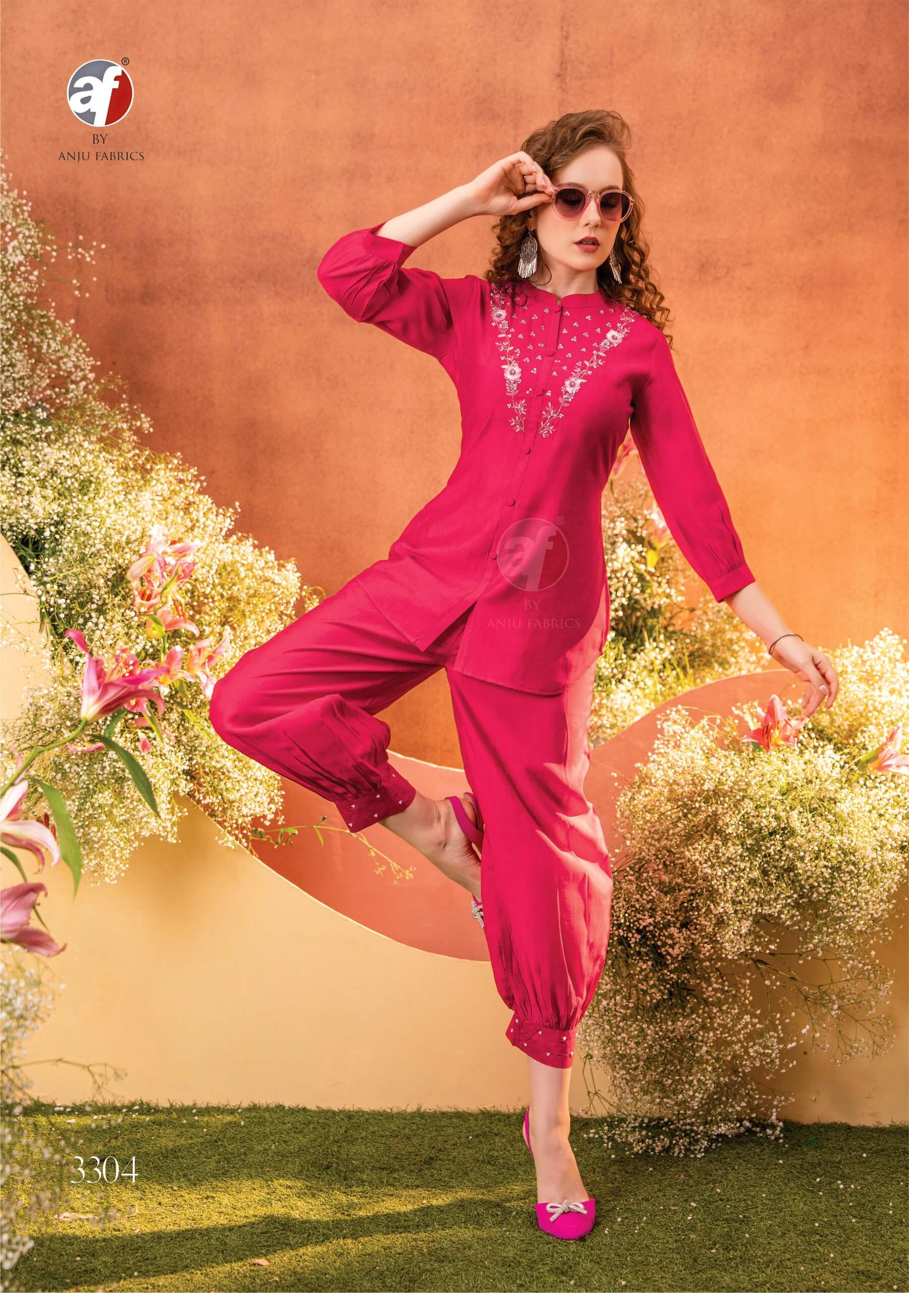 Anju Fabrics Fusion vol 4 Western Wear collection 6